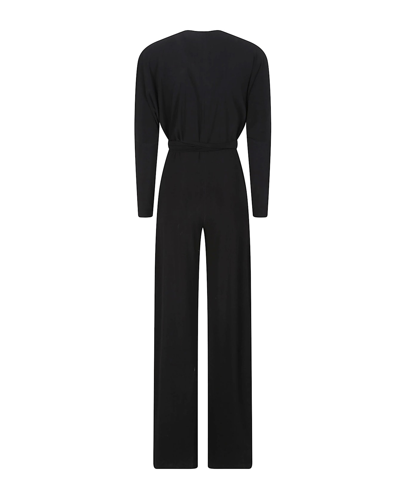 Norma Kamali Dolman Wrap Jumpsuit - Black