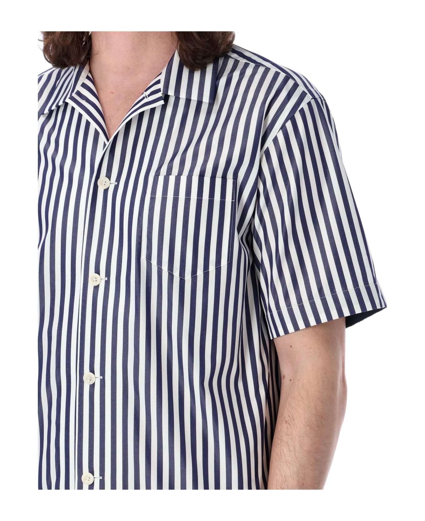 Sacai Striped Shirt - NAVY STRIPE