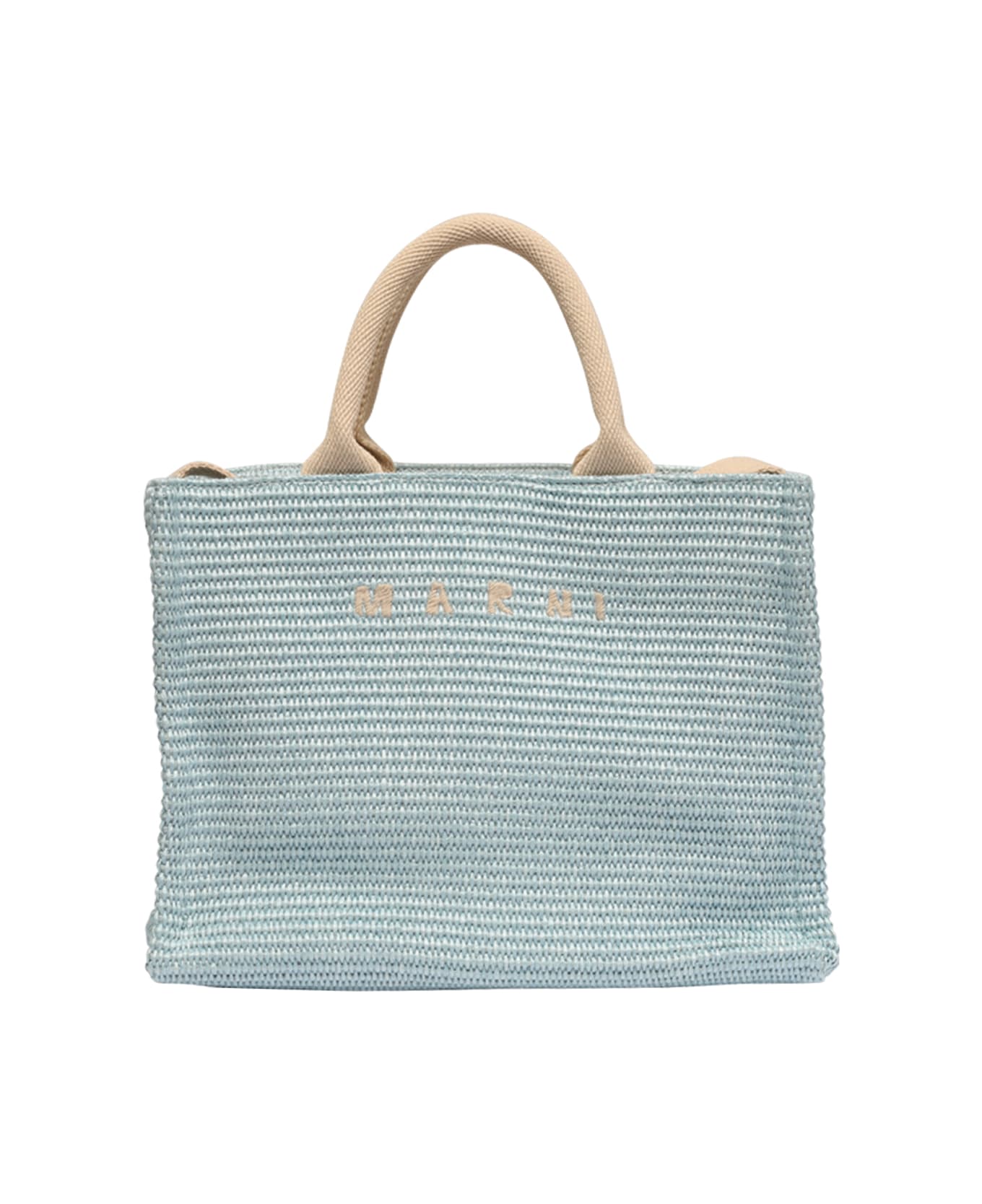 Marni Small Basket Handbag - Azzurro トートバッグ