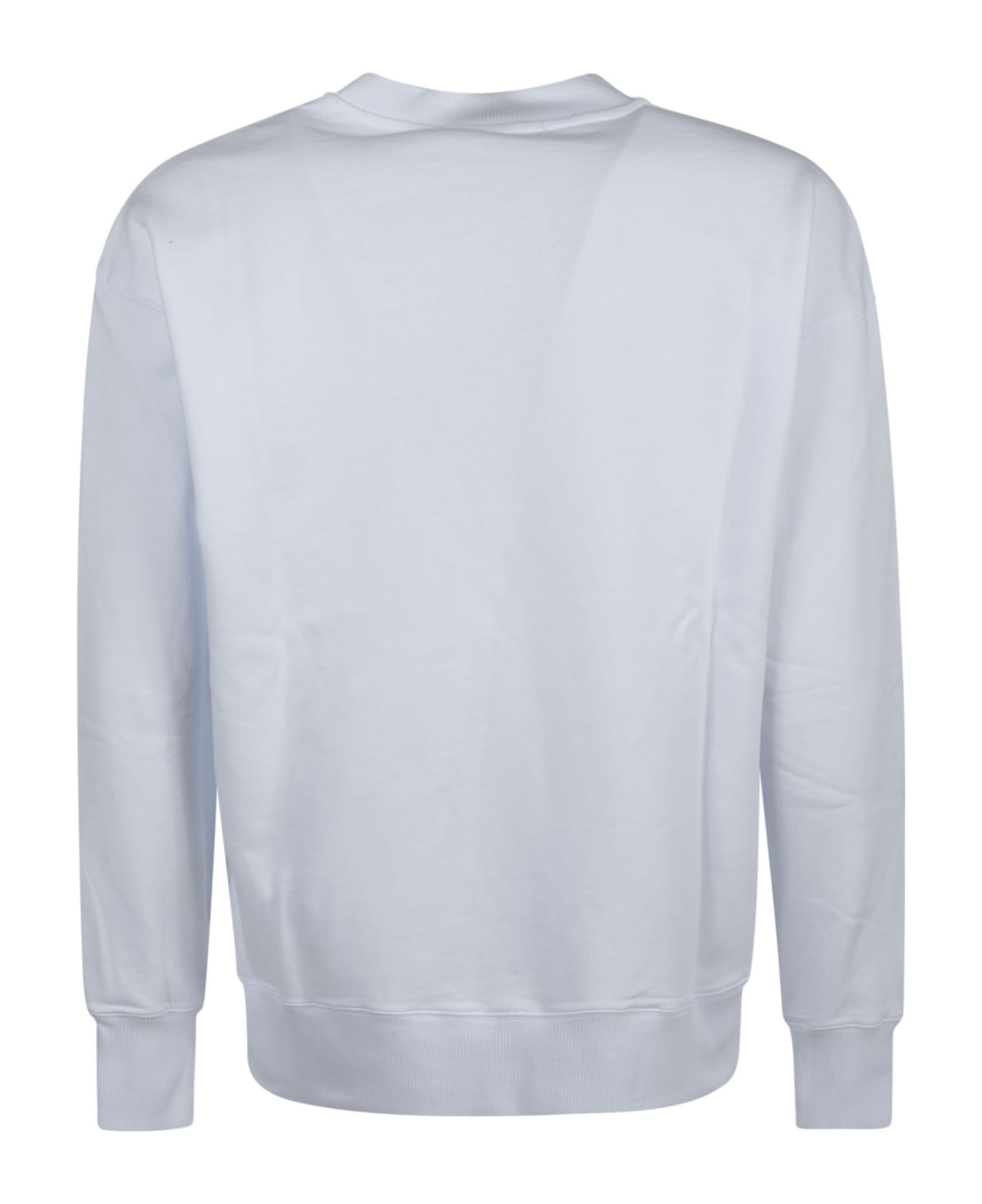 MSGM Logo Neck Sweatshirt - White