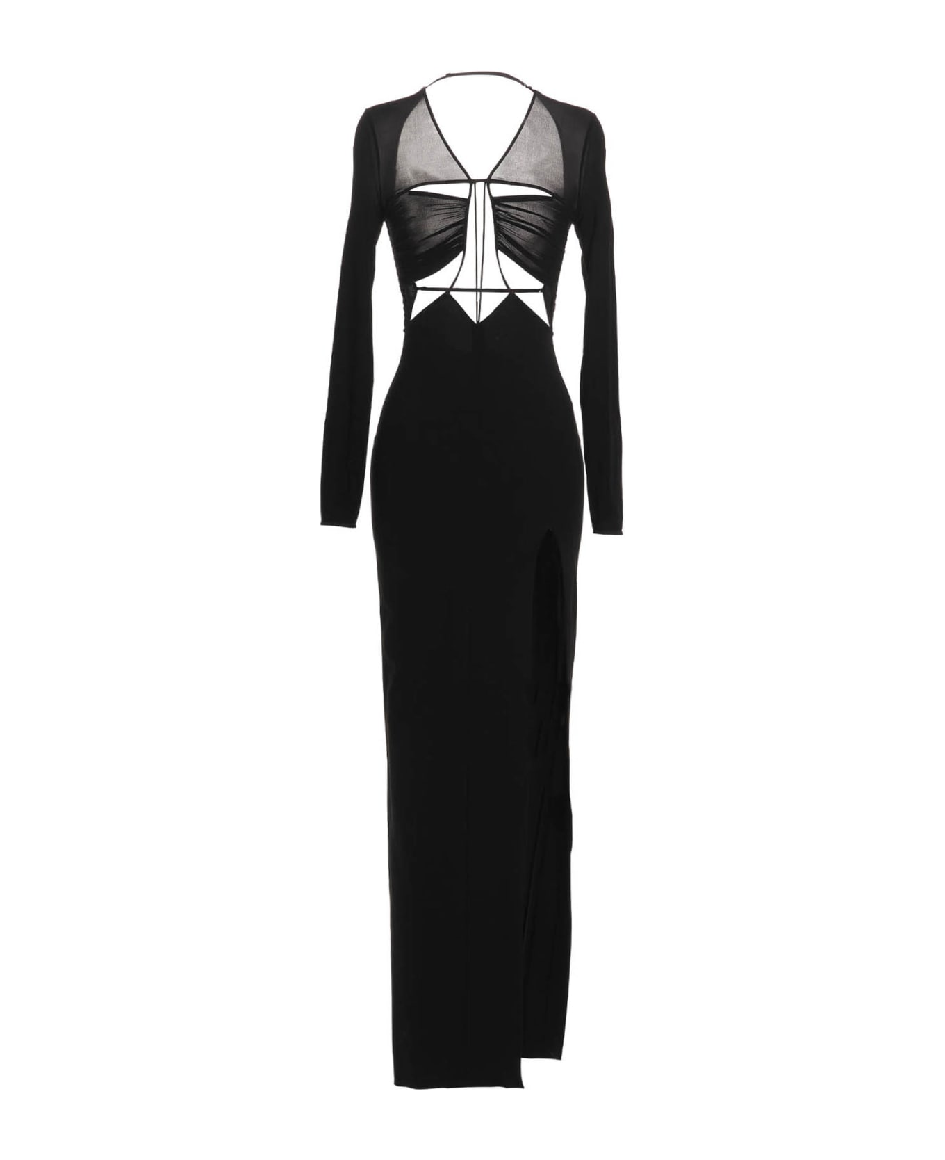 Nensi Dojaka Cut Out Maxi Dress - Black  