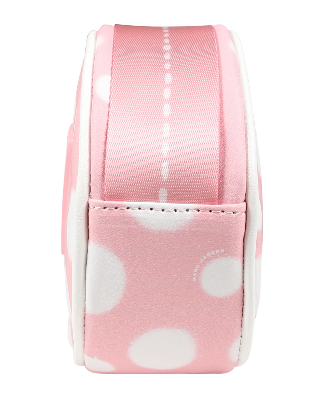Marc Jacobs Pink Bag For Girl With All-over White Polka Dots - Rosa