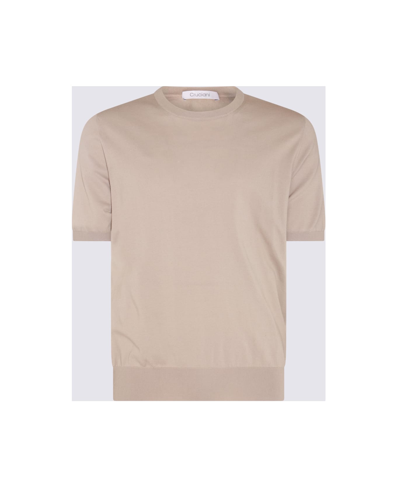 Cruciani Camel Cotton T-shirt - Camel シャツ