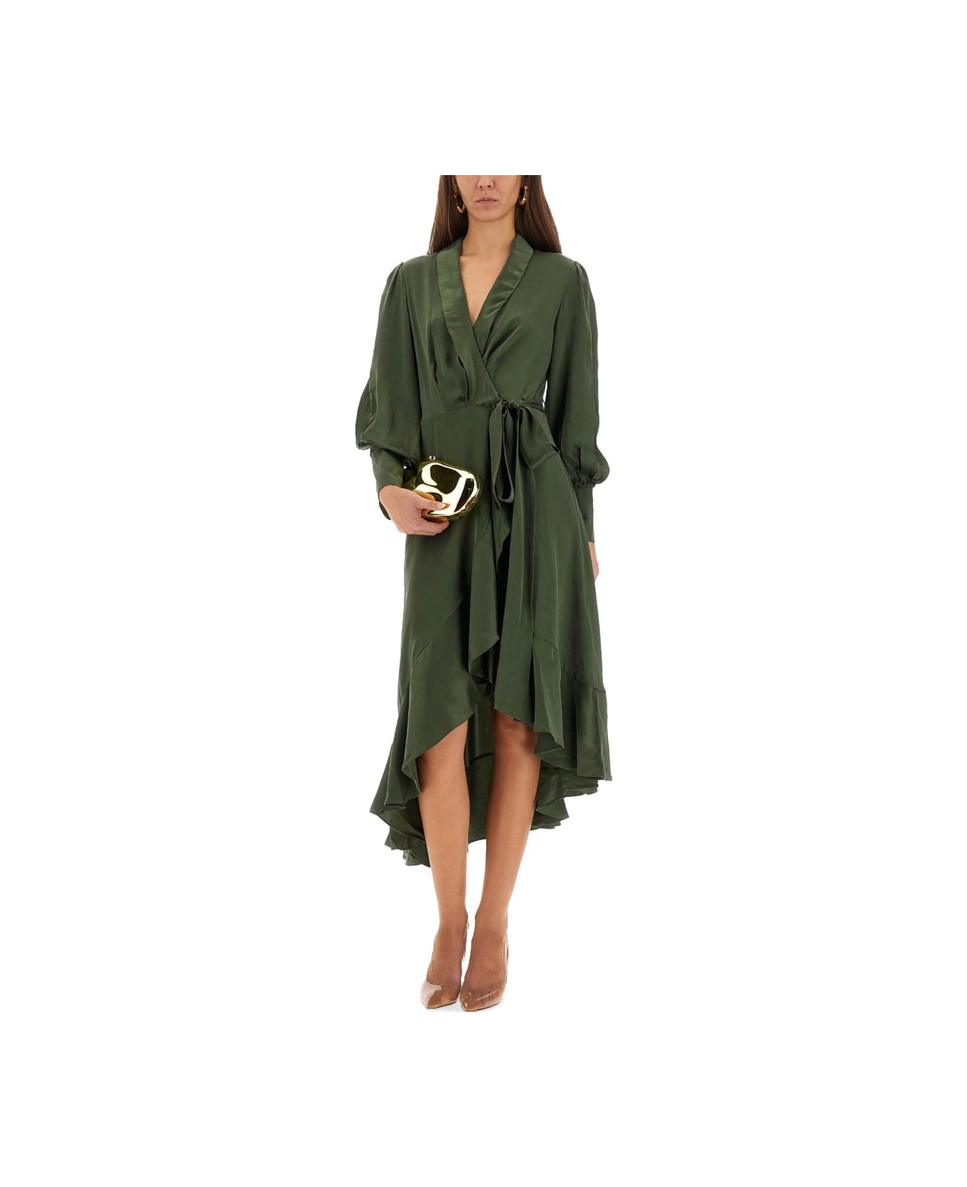 Zimmermann Midi Dress "wrap" - GREEN