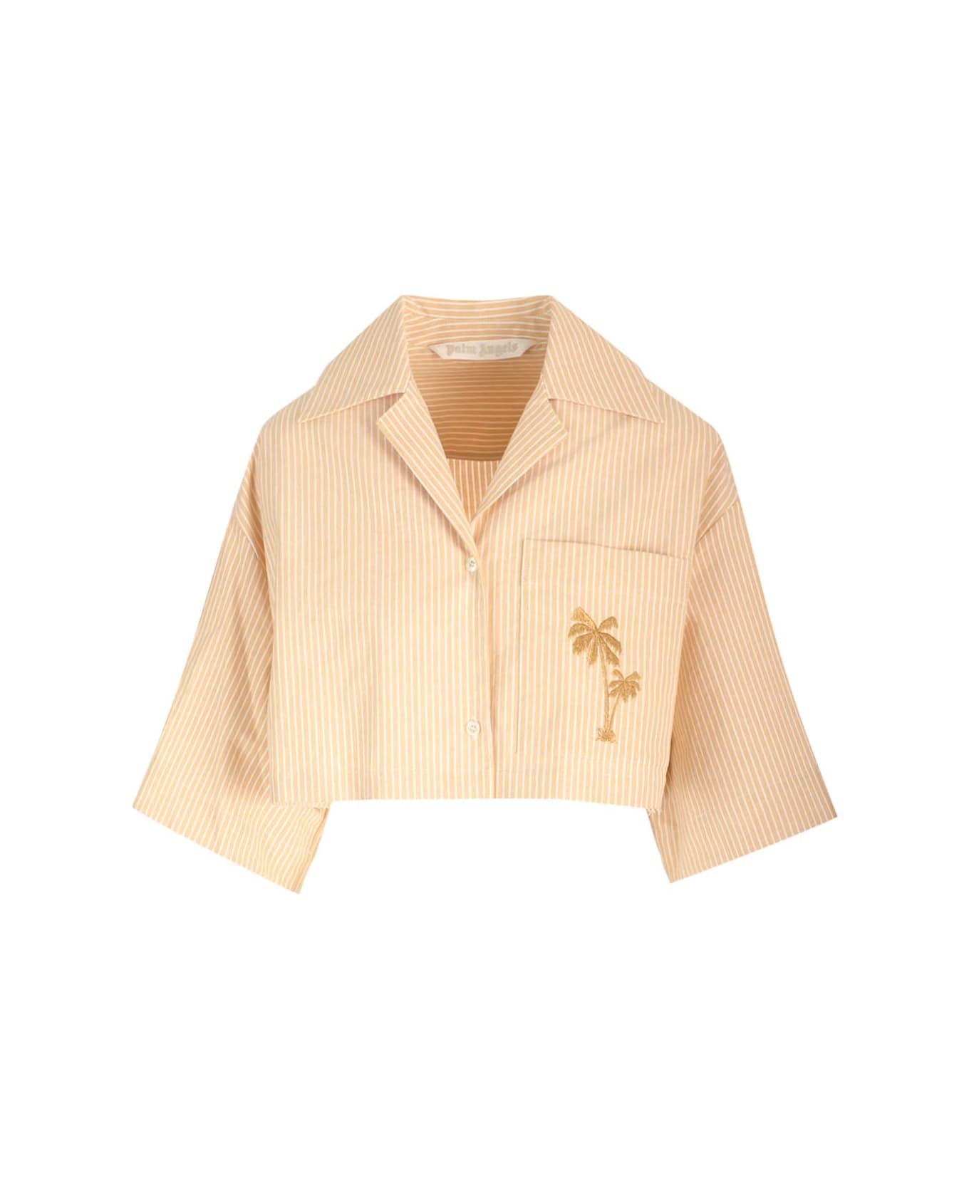 Palm Angels Bowling-style Shirt - Yellow
