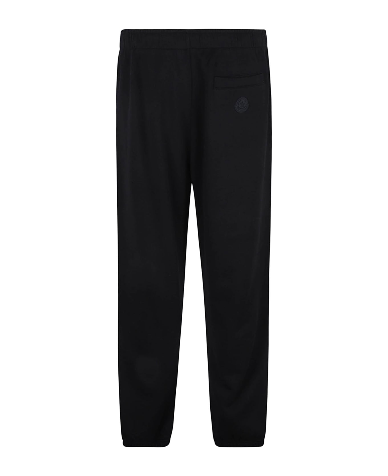 Moncler Elastic Waist Logo Sided Track Pants - Black スウェットパンツ
