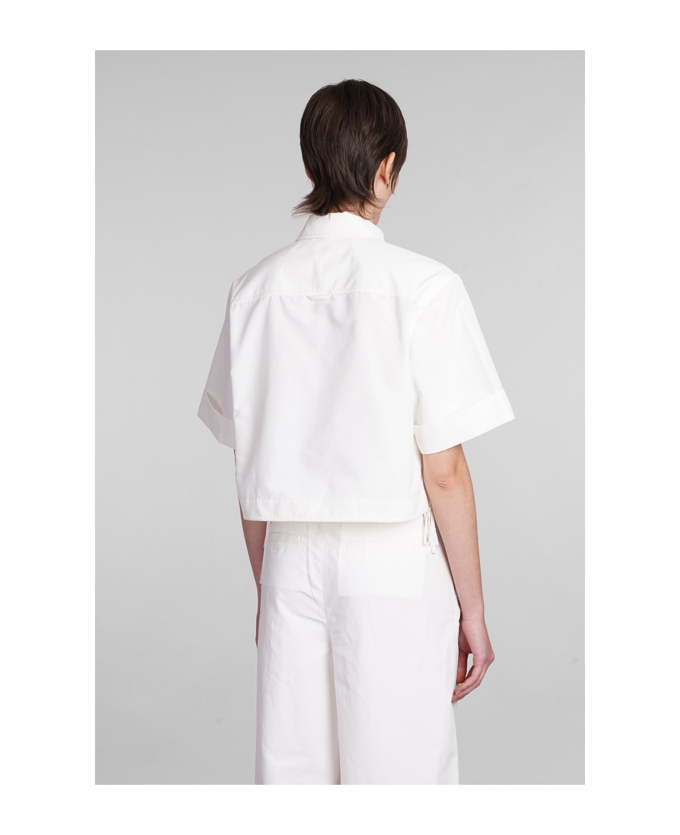 Simkhai Ryett Shirt In White Cotton - white