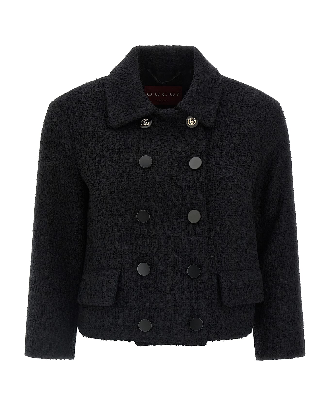 Gucci Bouclé Wool Blazer - Black