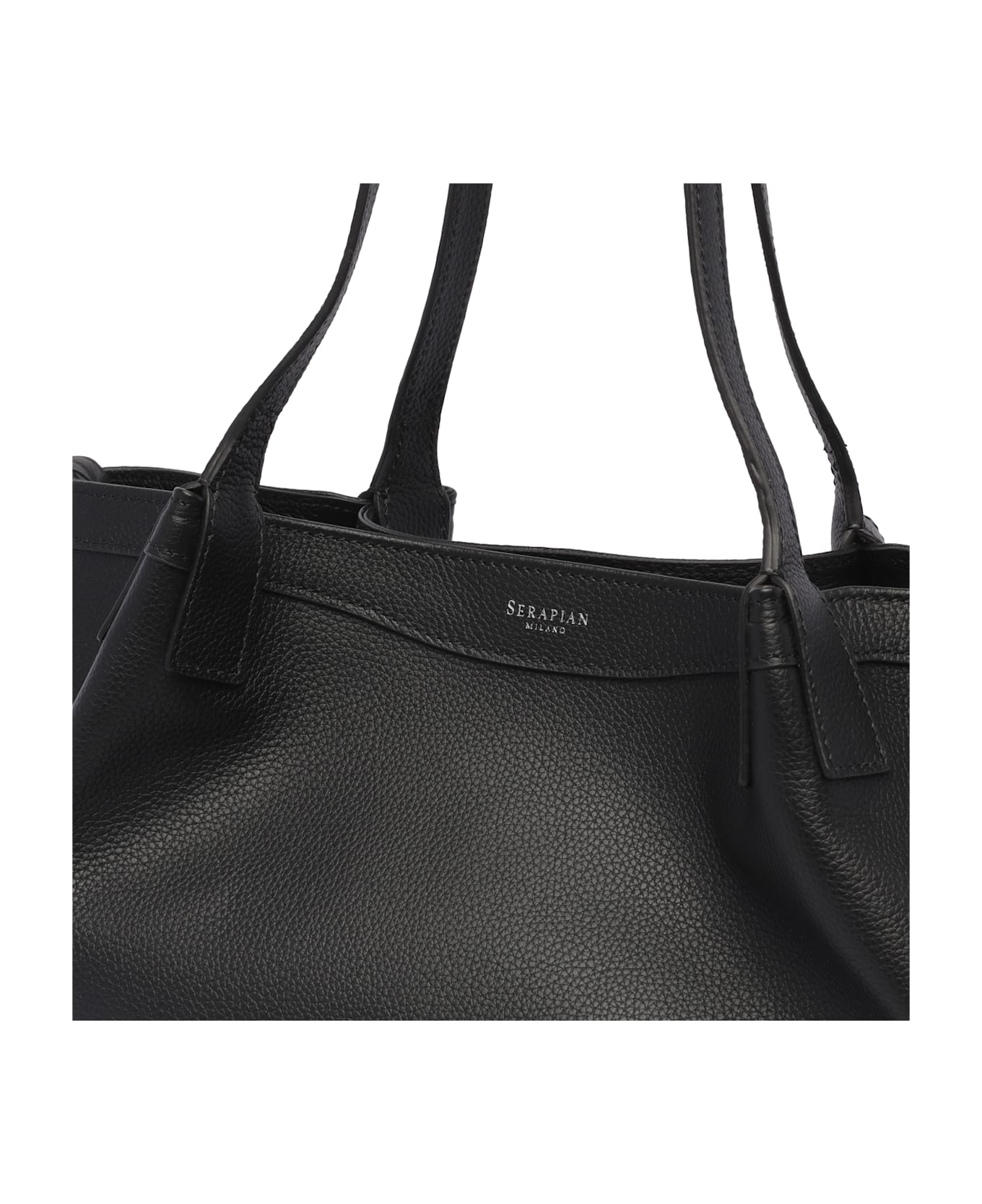 Serapian Small Secret Bag - Black