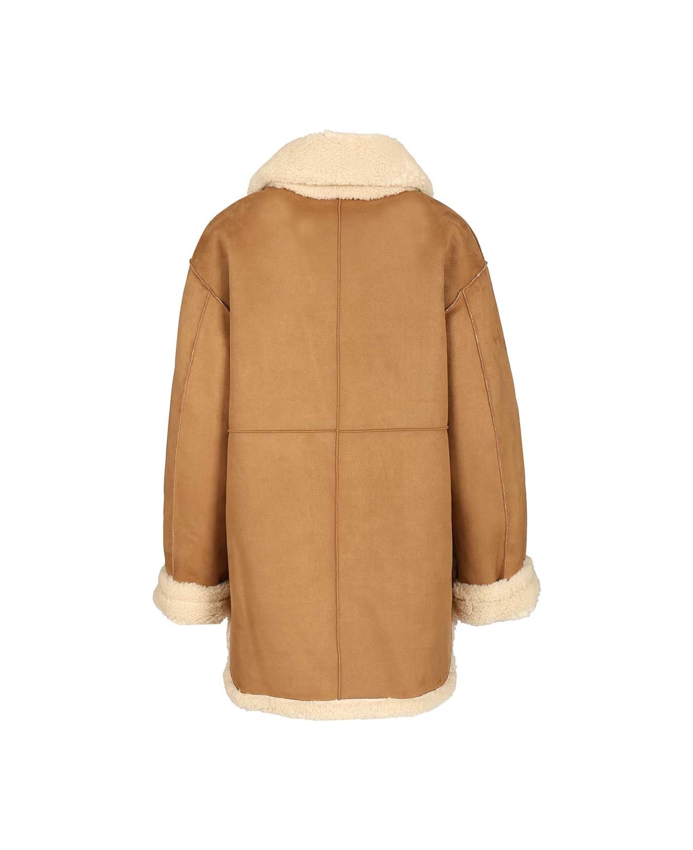 Dunst Unisex Reversible Shearling Jacket - BROWN