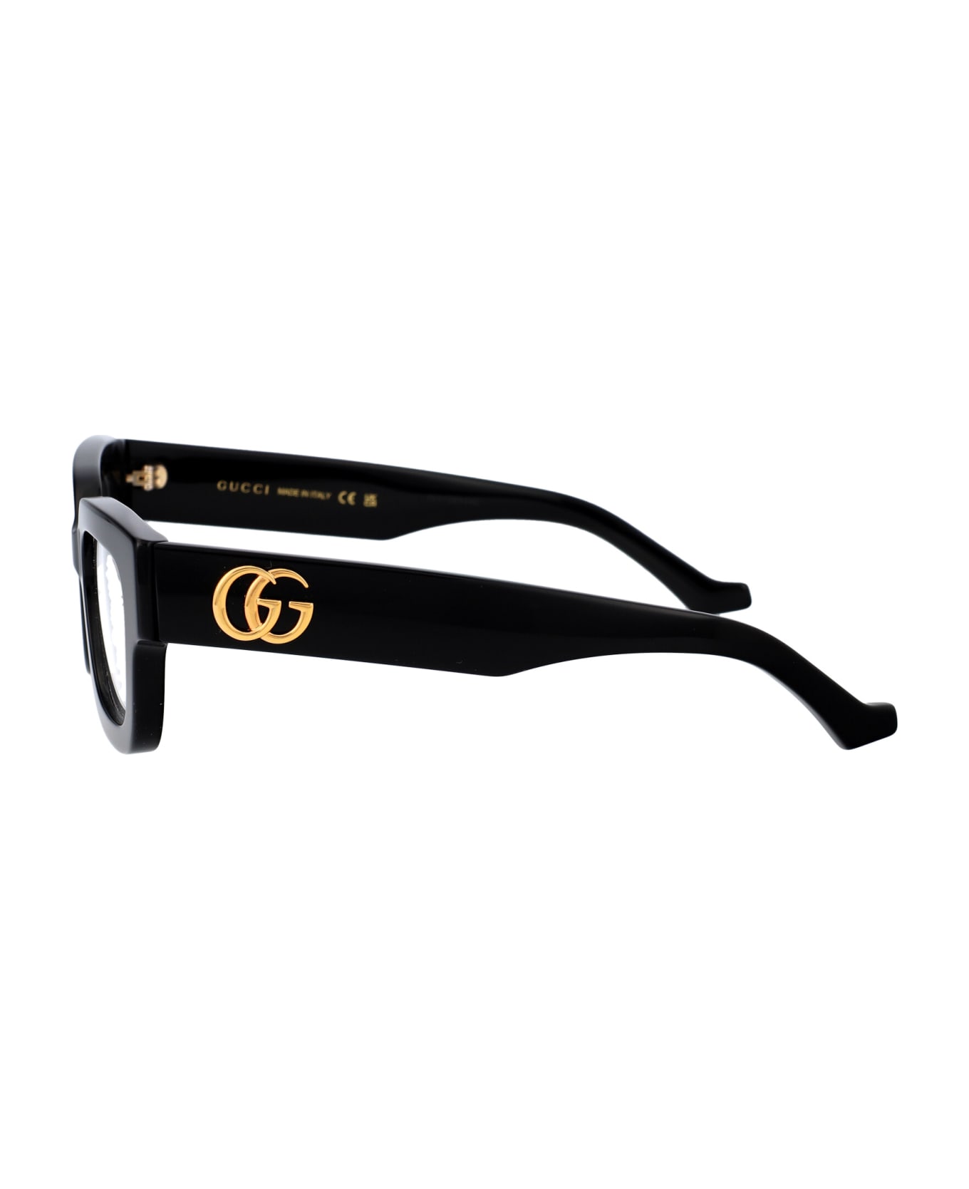 Gucci Eyewear Gg1548o Glasses - 001 BLACK BLACK TRANSPARENT