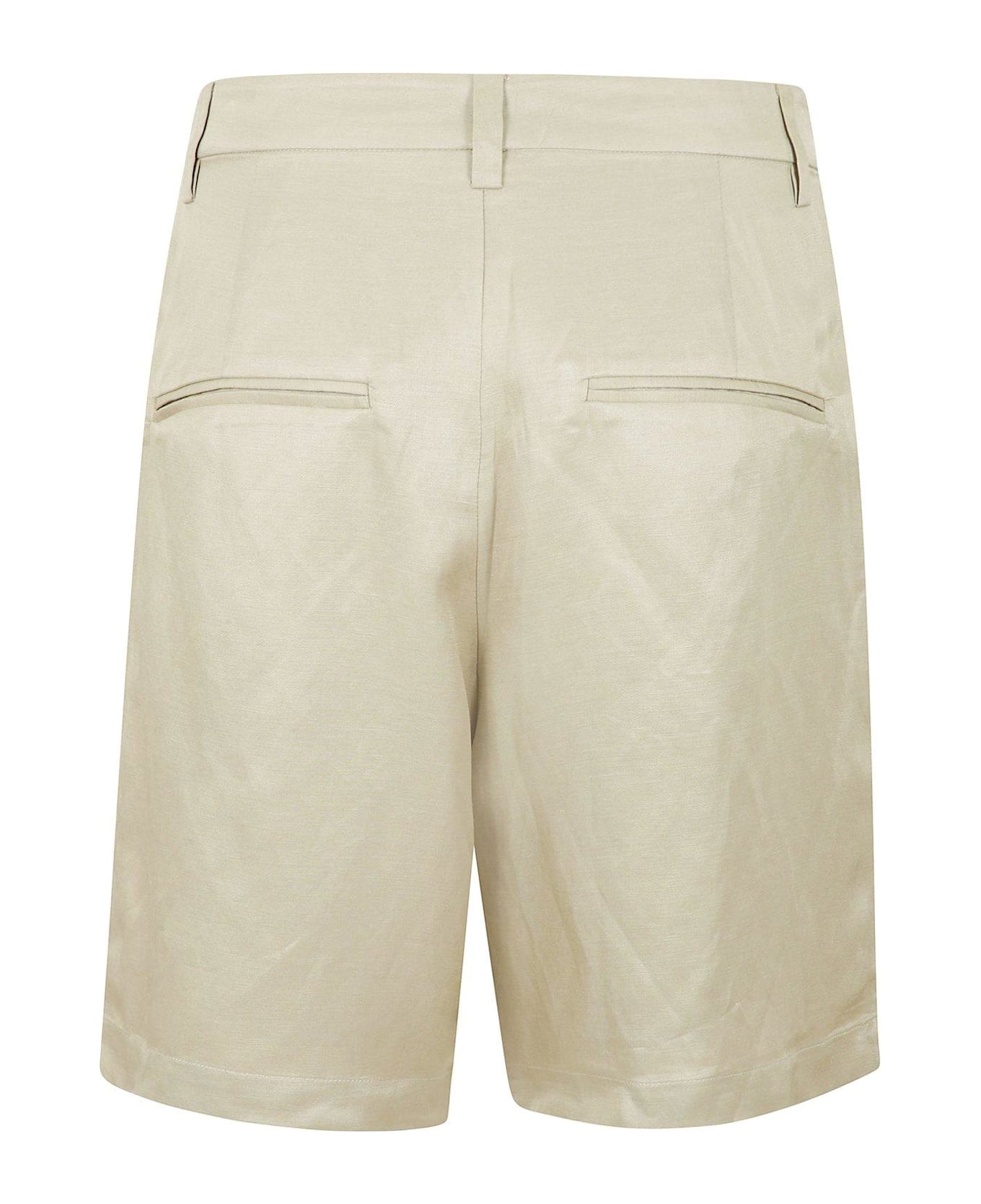 Anine Bing Carrie Straight-hem Shorts - Grigio