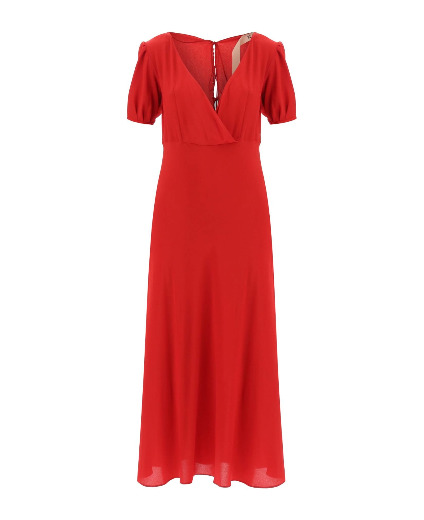 N.21 Crepe Midi Dress - ROSSO (Red)