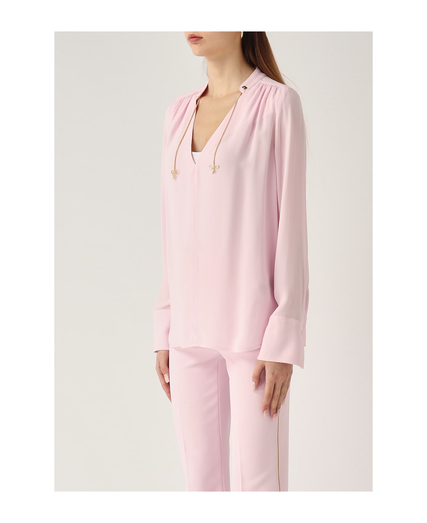 Elisabetta Franchi Viscosa Shirt - Pink