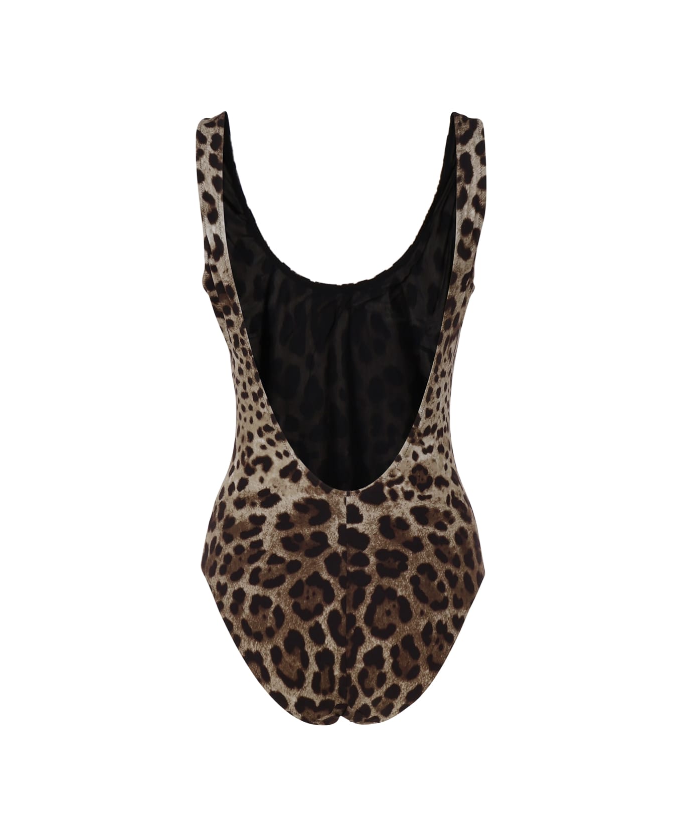 Dolce & Gabbana Leopard Print One Piece Swimsuit - Leopard