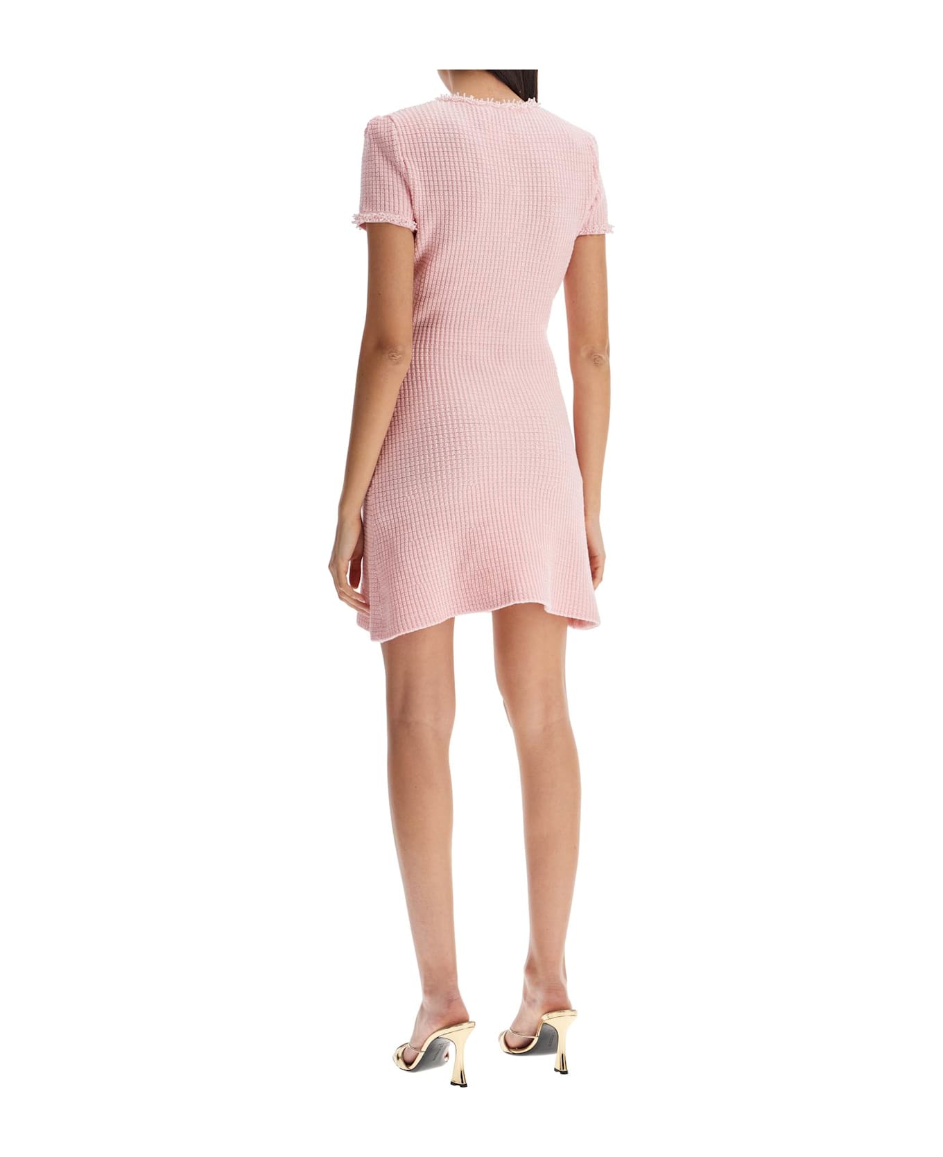 self-portrait Bouclè Mini Dress - Pink