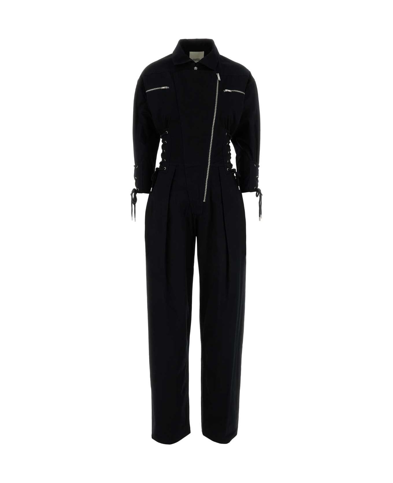 Isabel Marant Black Cotton Irianna Jumpsuit - BLACK