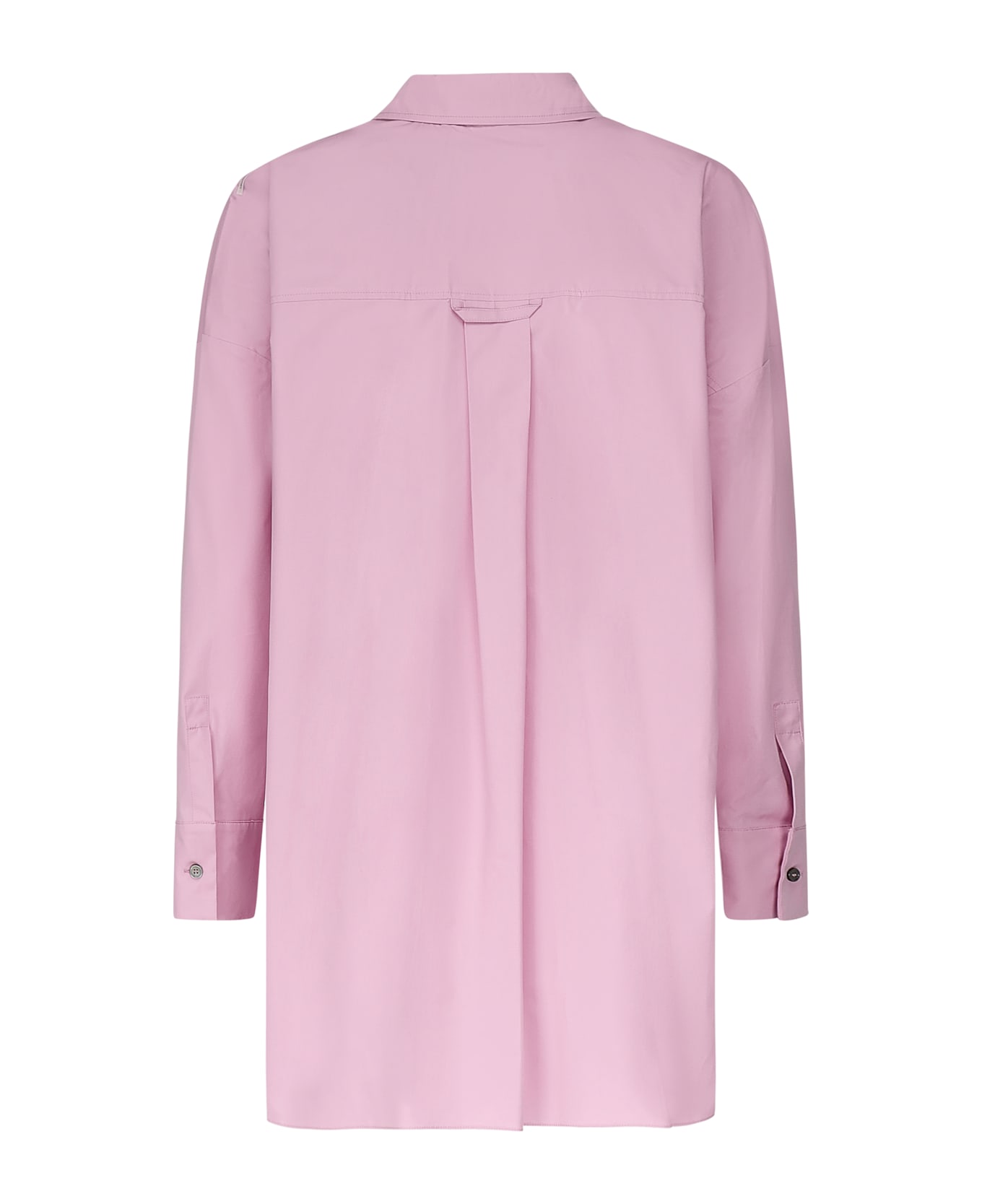 
S Max Mara Straight Poplin Shirt - ROSA ORTENSIA