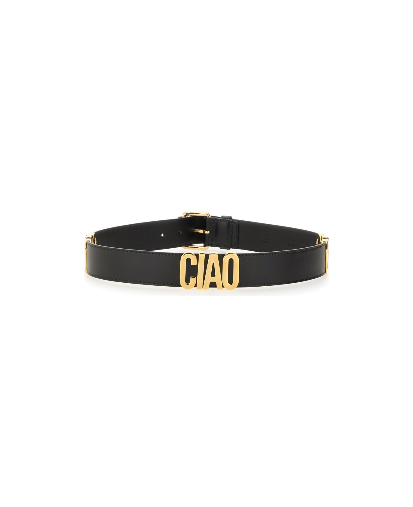 Moschino "hello" Belt - BLACK