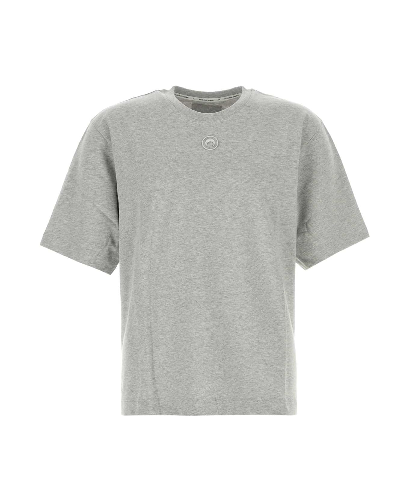 Marine Serre Grey Cotton T-shirt - GREY