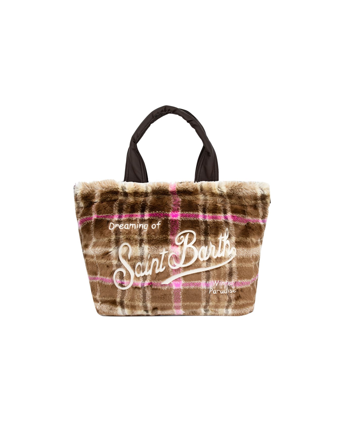 MC2 Saint Barth Bag - FUR TARTAN LINE 1877 EMB トートバッグ