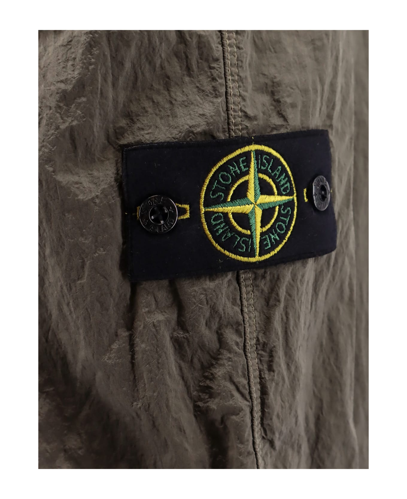 Stone Island Recycled Nylon Cargo Trousers - Military Green