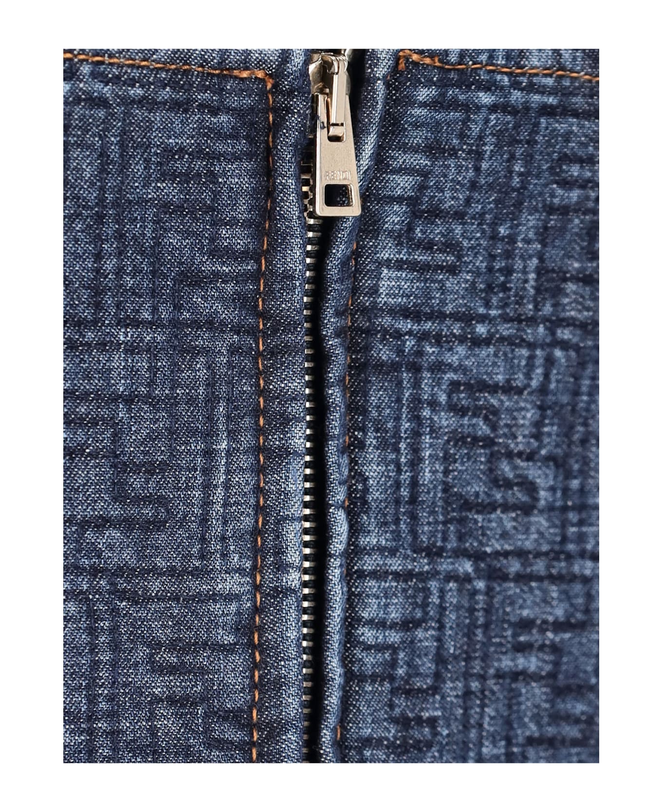 Fendi Mini Dress 'ff' - BLUEBERRY-26