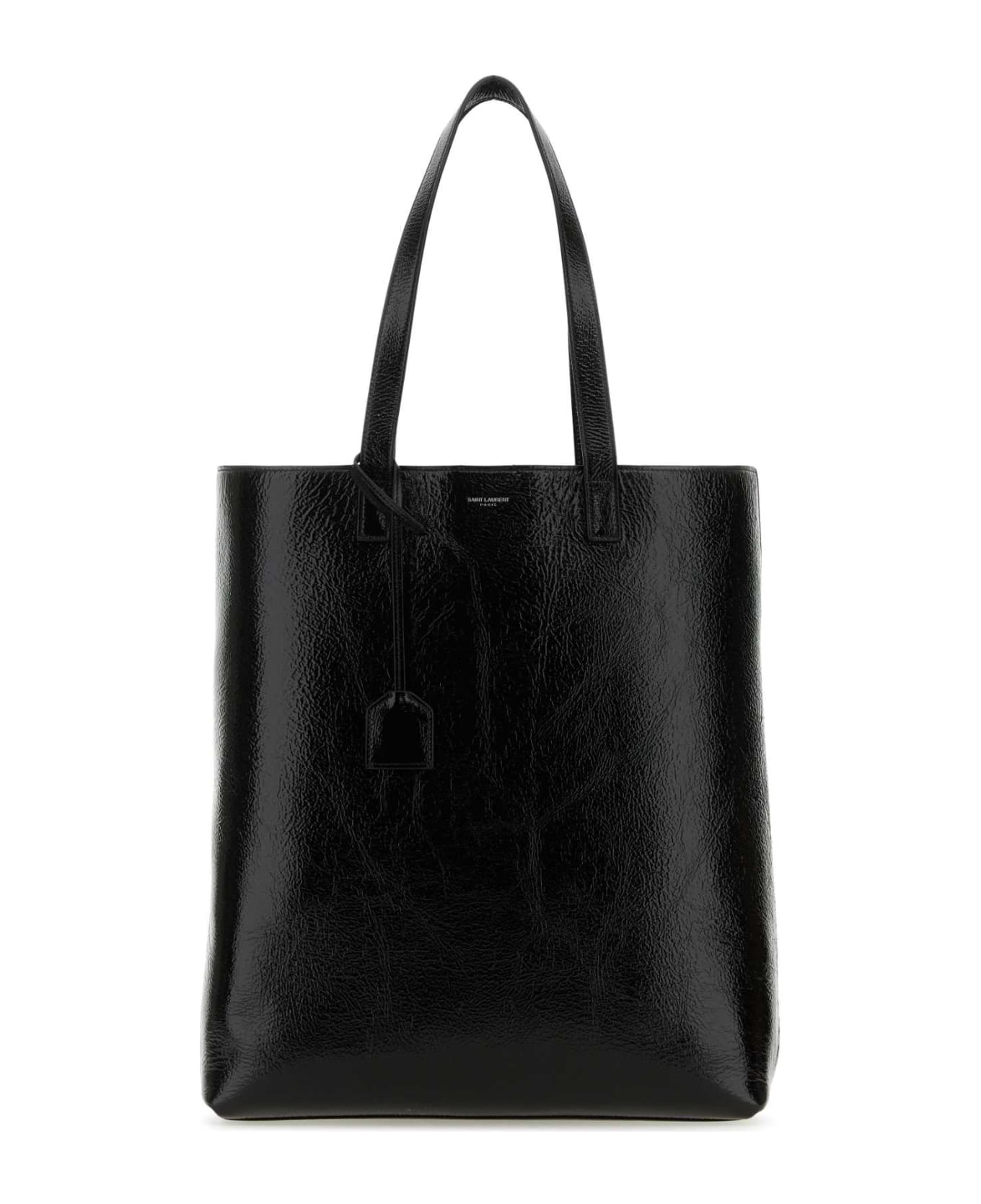 Saint Laurent Black Leather Bold Shopping Bag - NERO