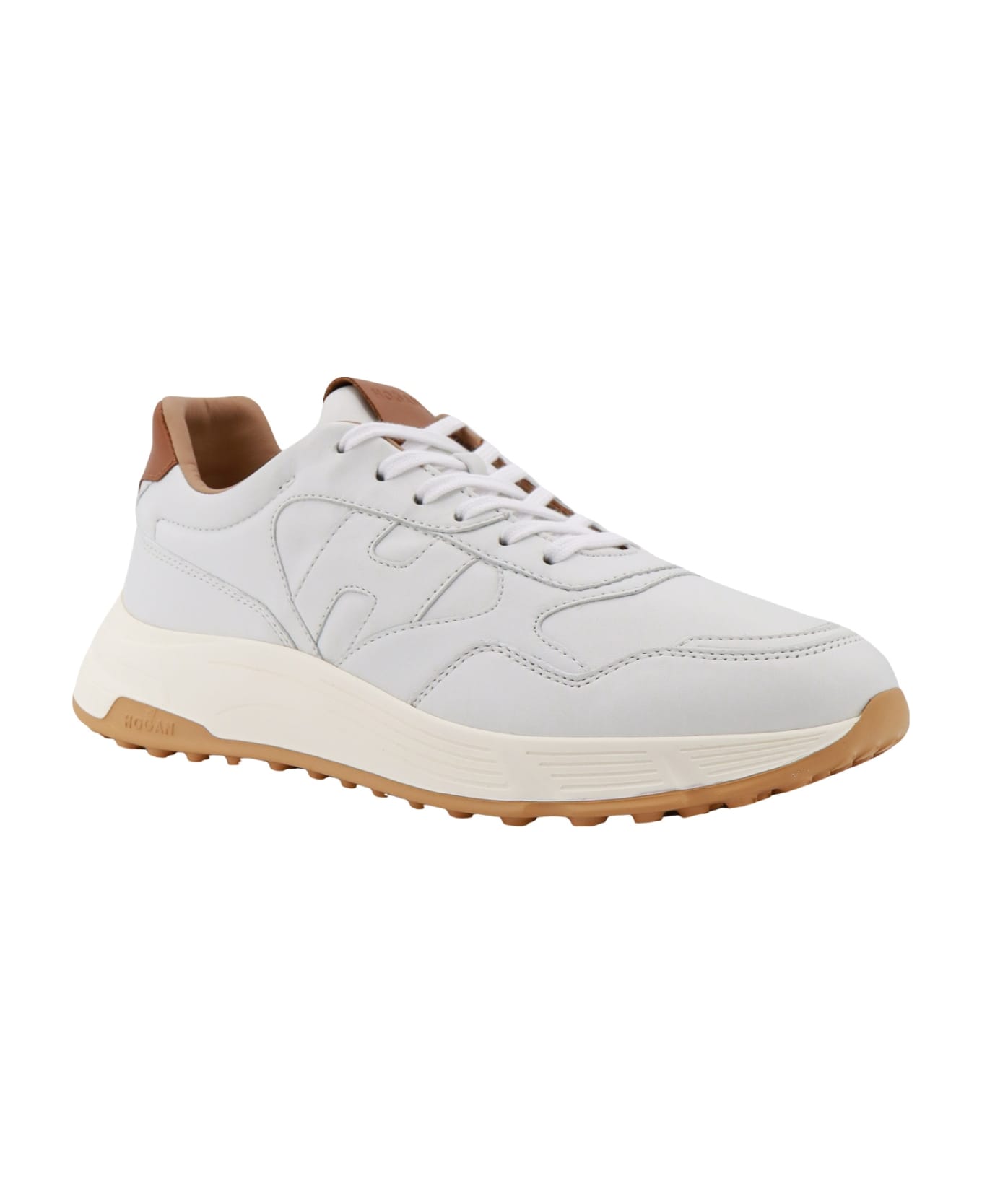 Hogan Hyperlight Sneakers - Bianco + Cuoio
