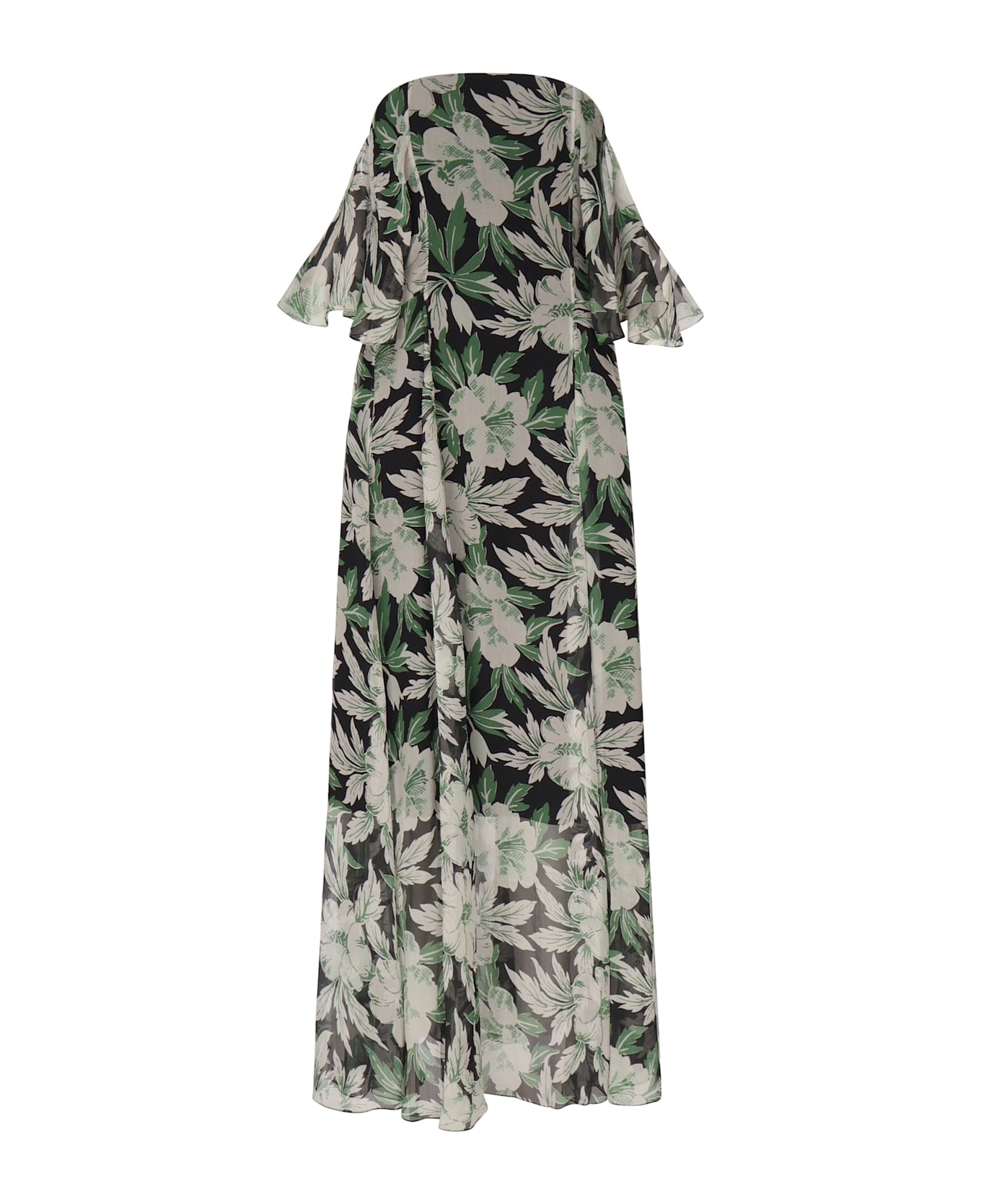 Loewe Floral Print Silk Dress - MultiColour