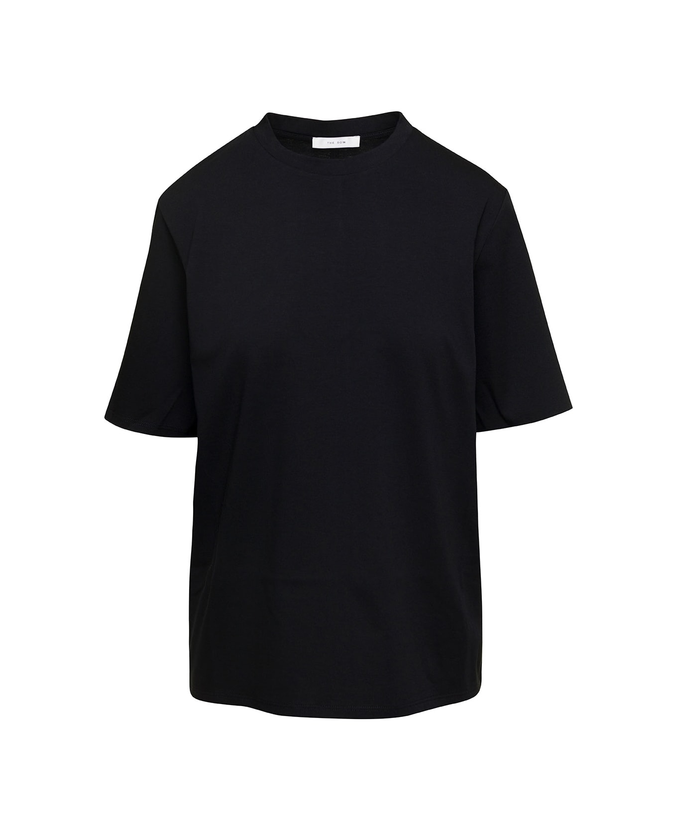 The Row 'chiara' Black Crewneck T-shirt In Cotton Woman - Black