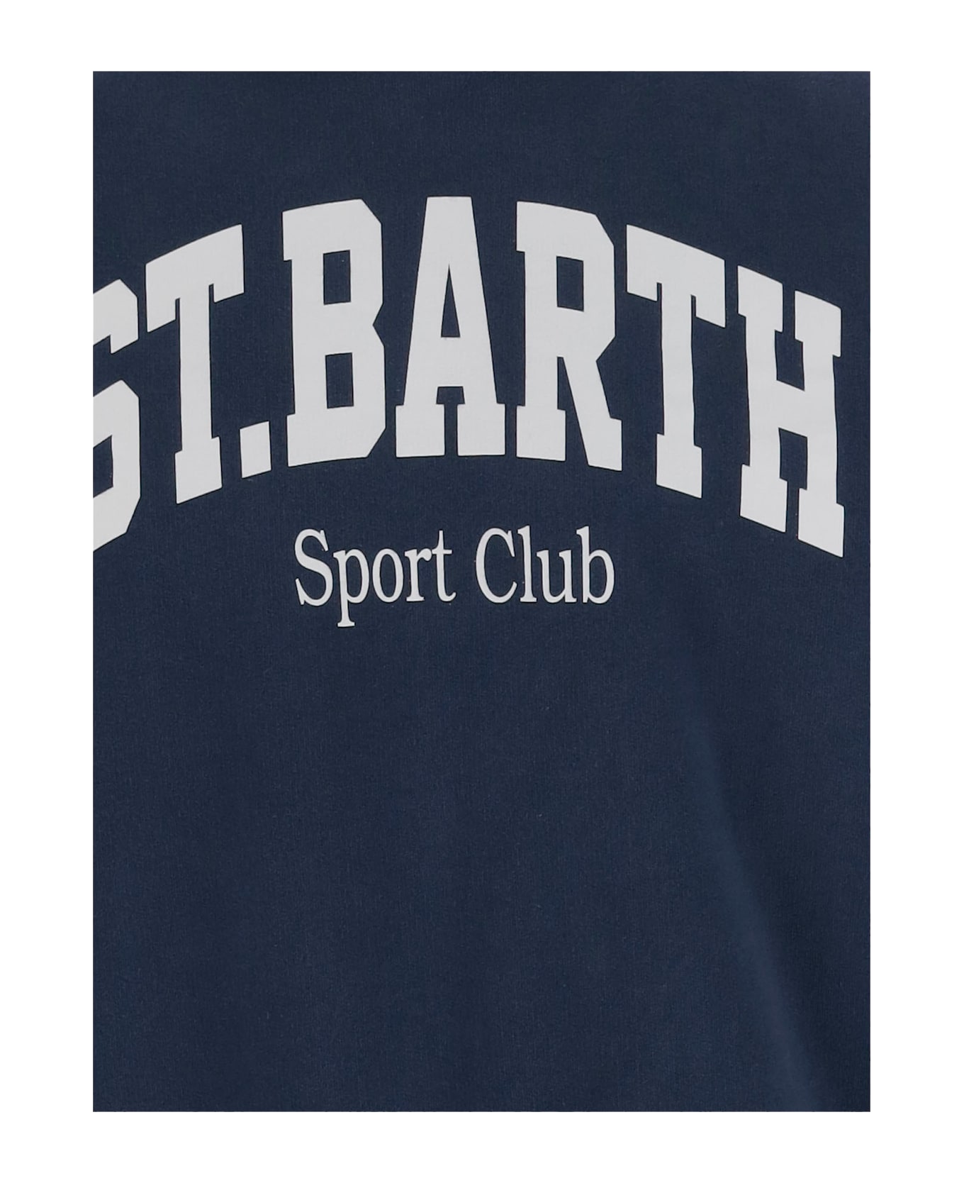 MC2 Saint Barth Cotton Sweatshirt With Logo - Blue