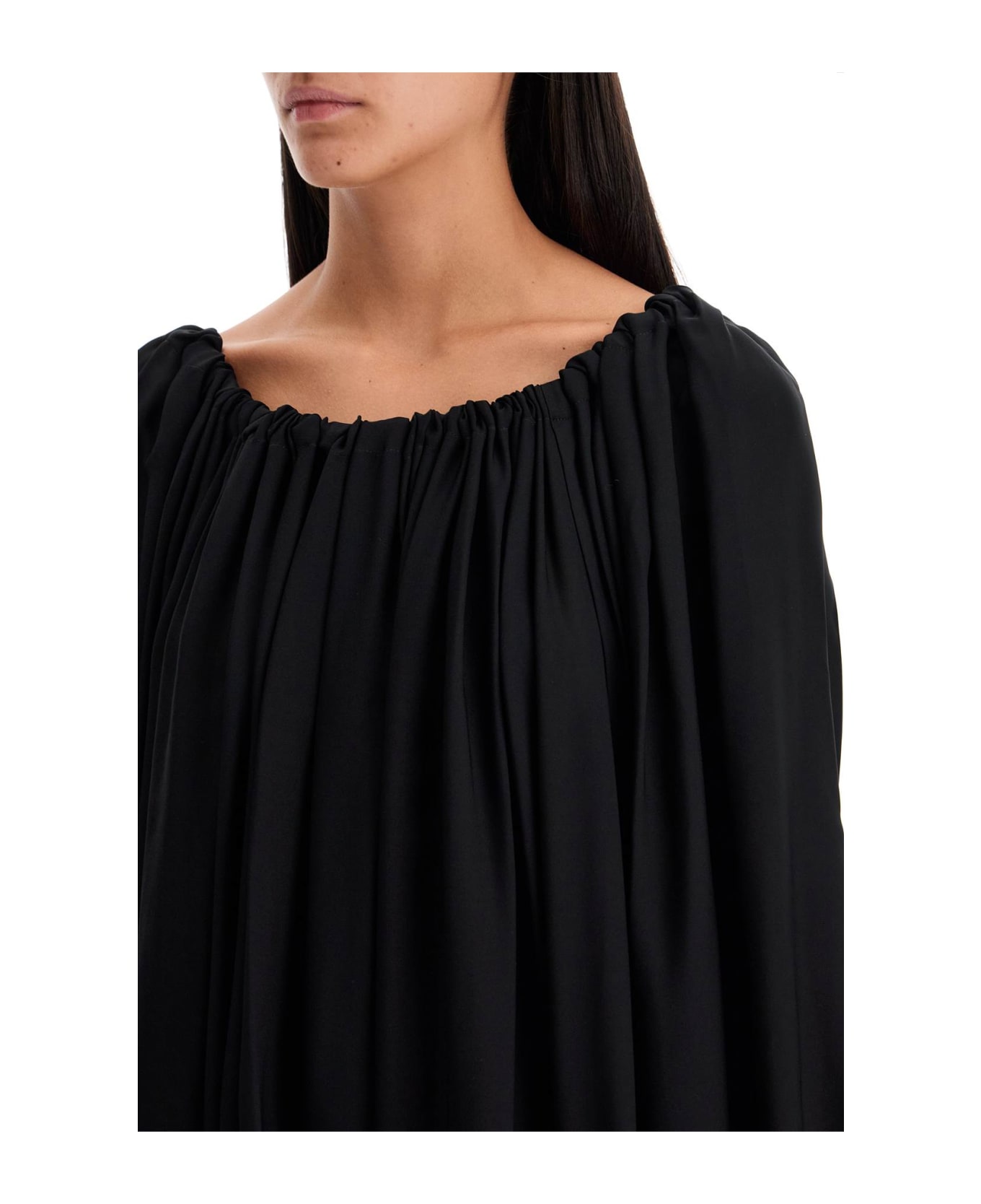 Khaite Nasha Silk Top - BLACK (Black)