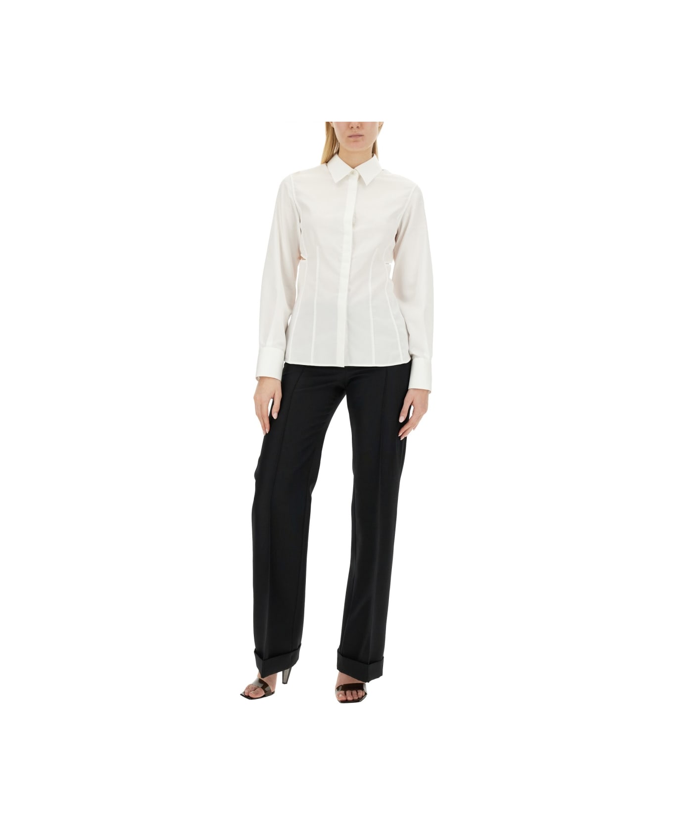 Helmut Lang Slim Fit Shirt - WHITE シャツ