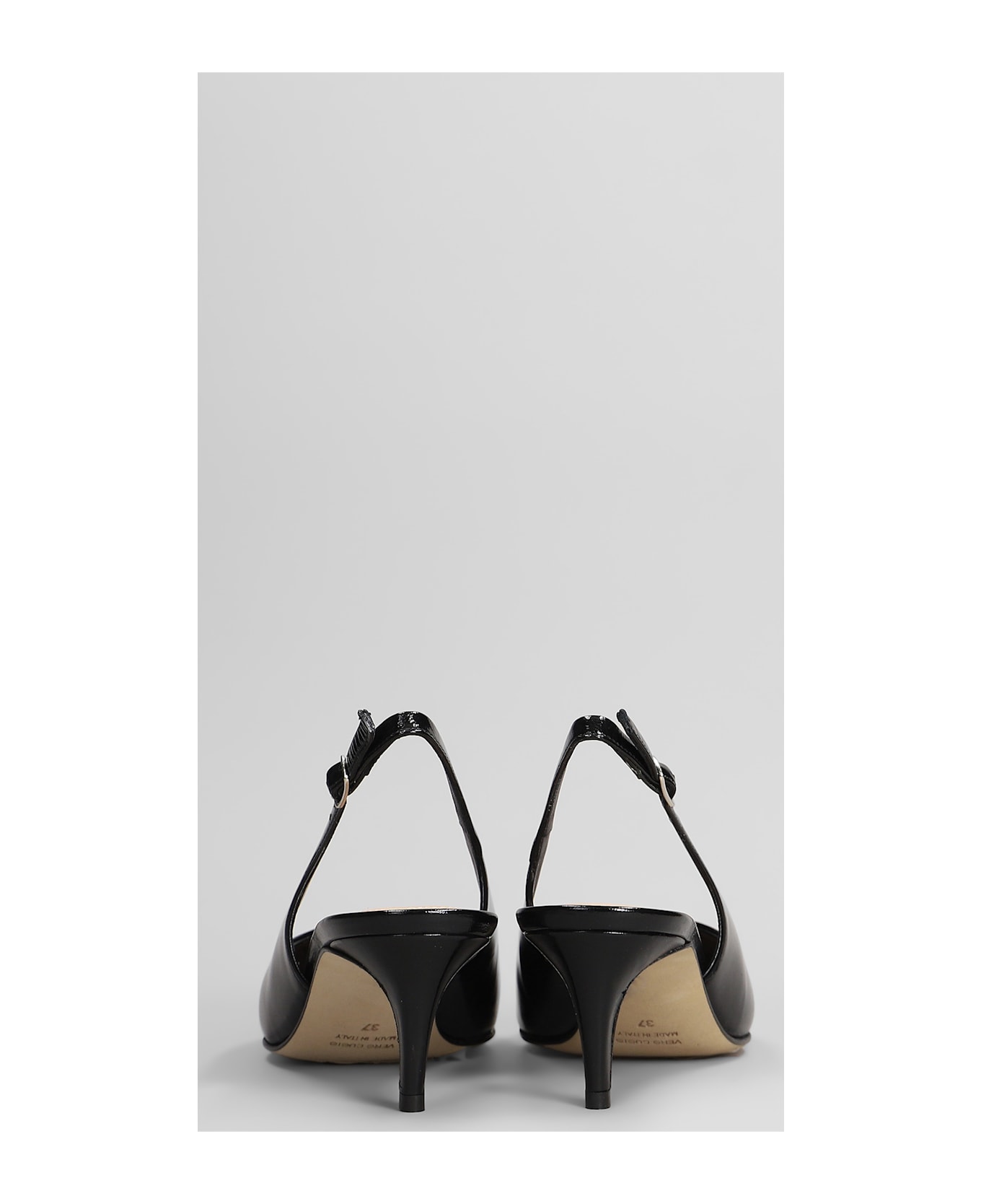 The Seller Pumps In Black Leather - black