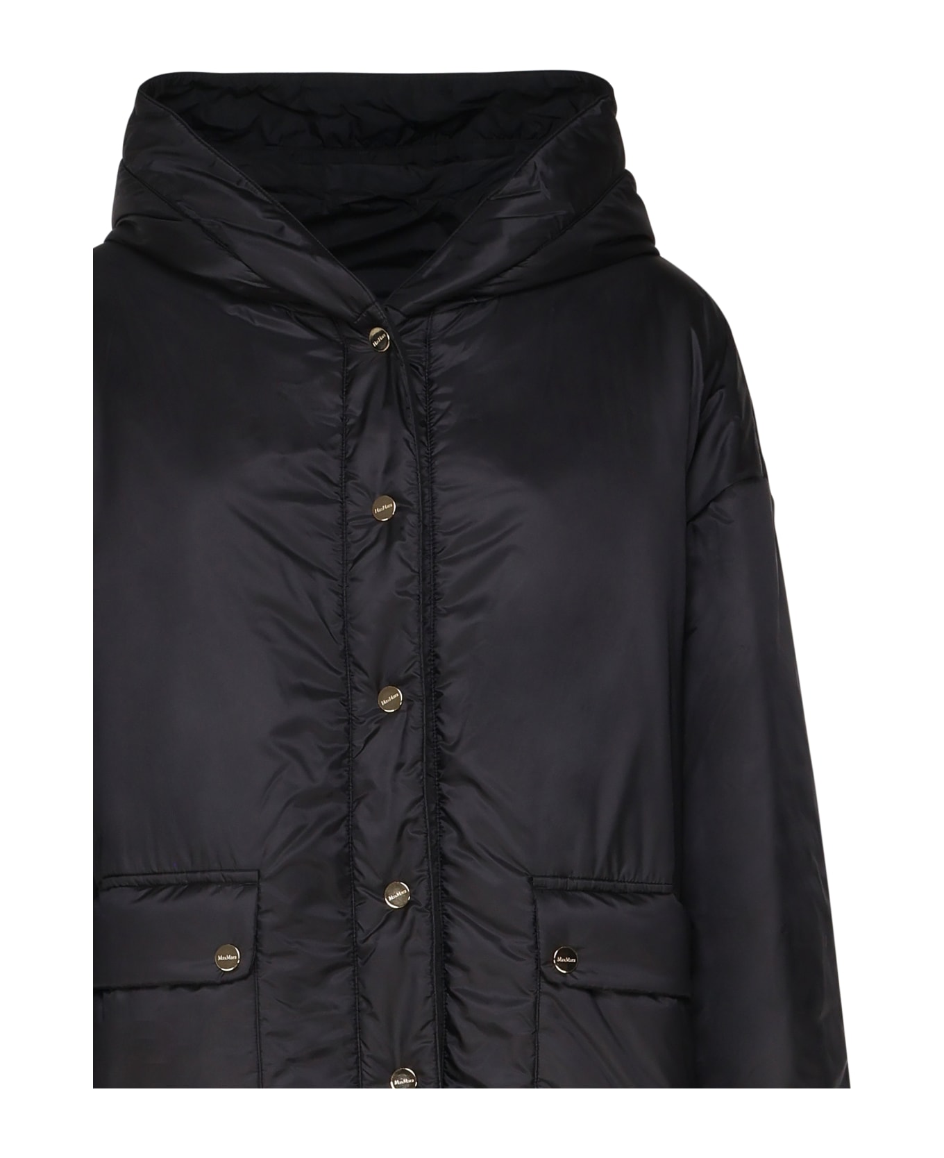 Max Mara The Cube Greenmo Padded Jacket In Nylon - Black