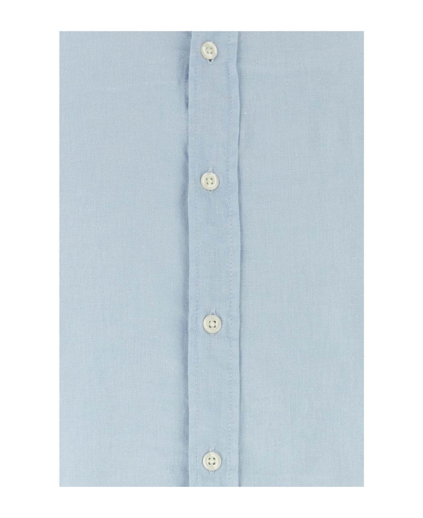 Woolrich Light-blue Linen Shirt - PALEINDIGO