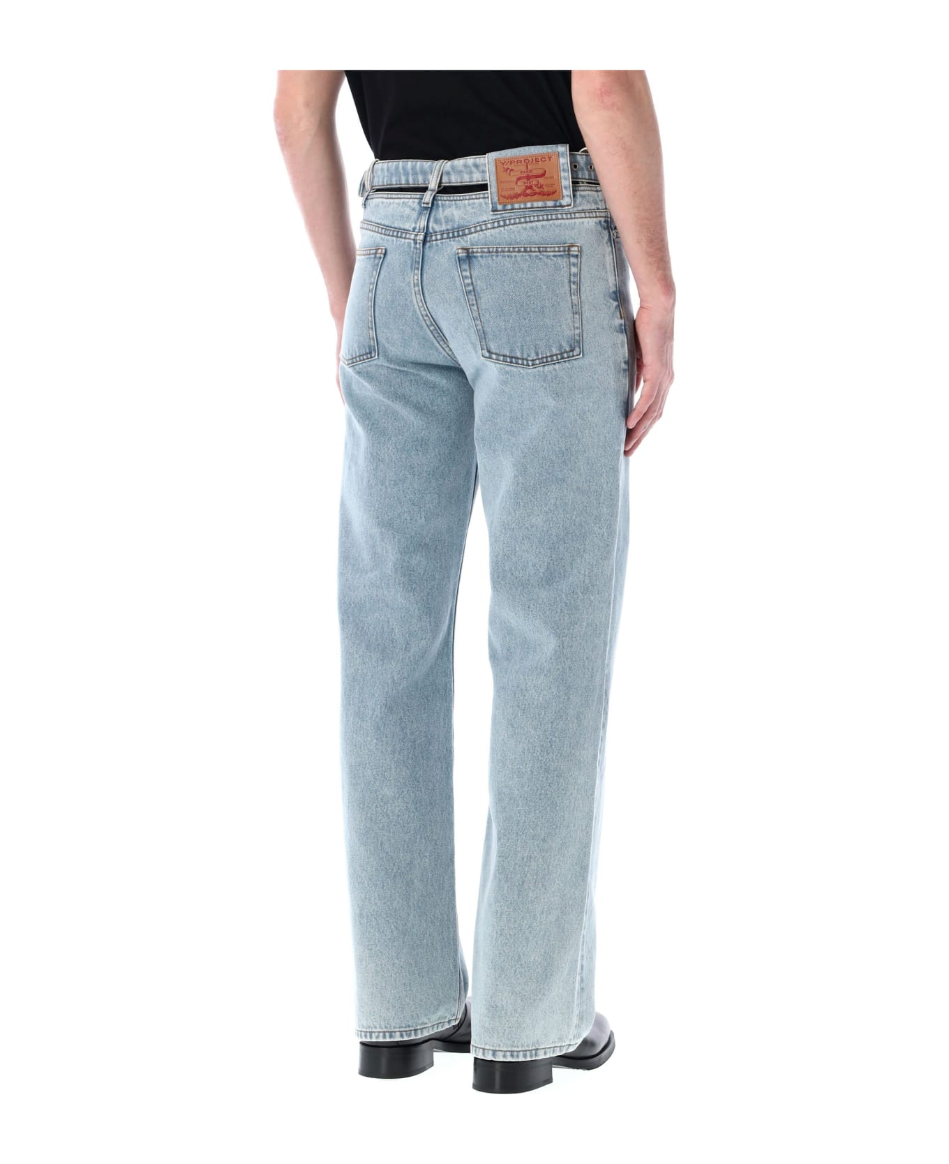 Y/Project Y Belt Jeans - EVERGREEN ICE BLUE