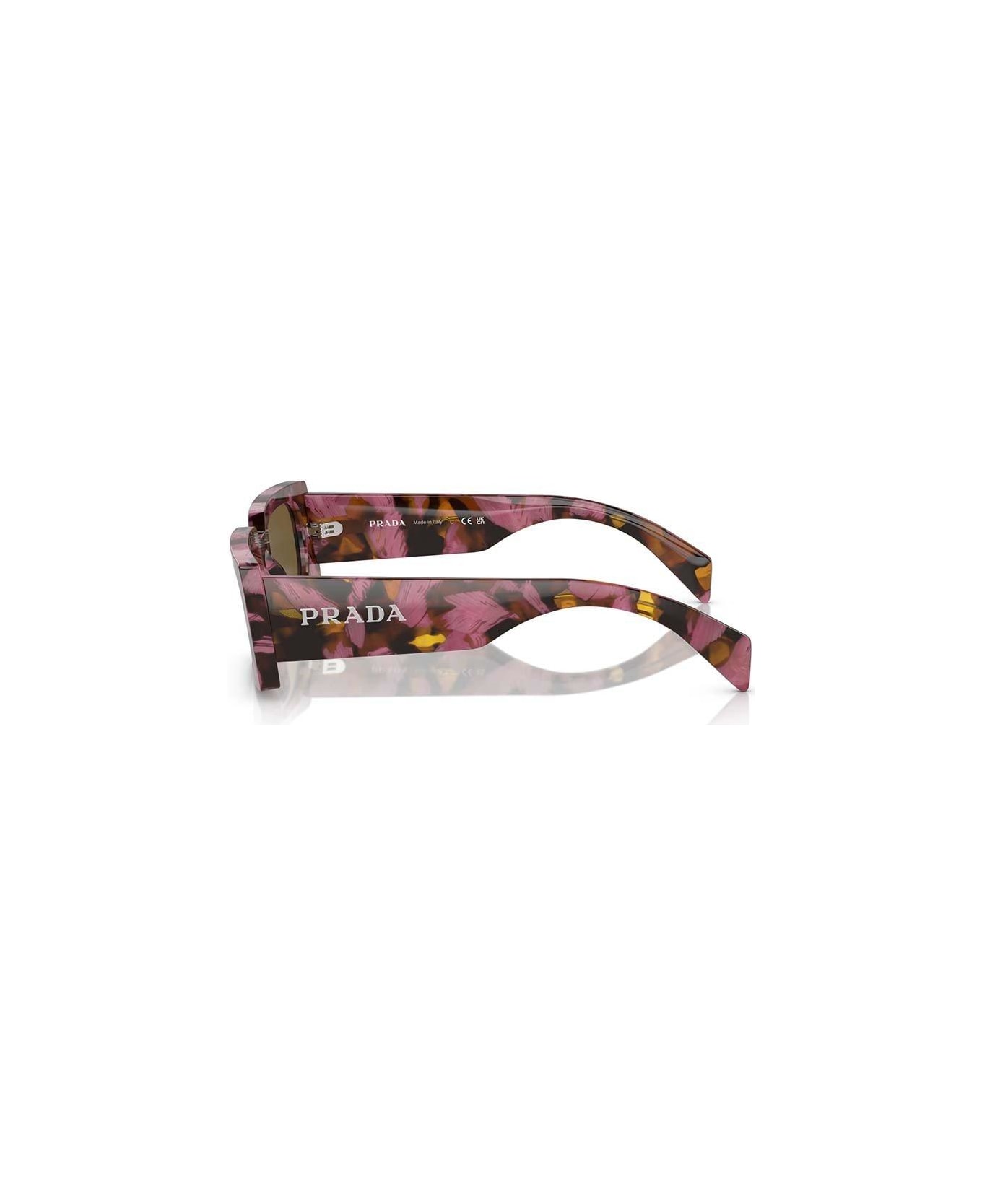 Prada Eyewear Marbled Rectangular Frame Sunglasses - 18N01T サングラス