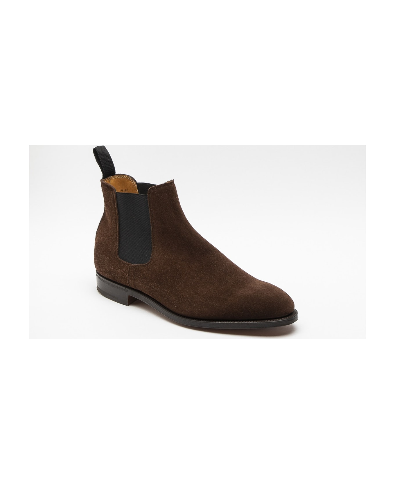 John Lobb Lawry Dark Brown Suede Chelsea Boot (fitting F/ee) italist