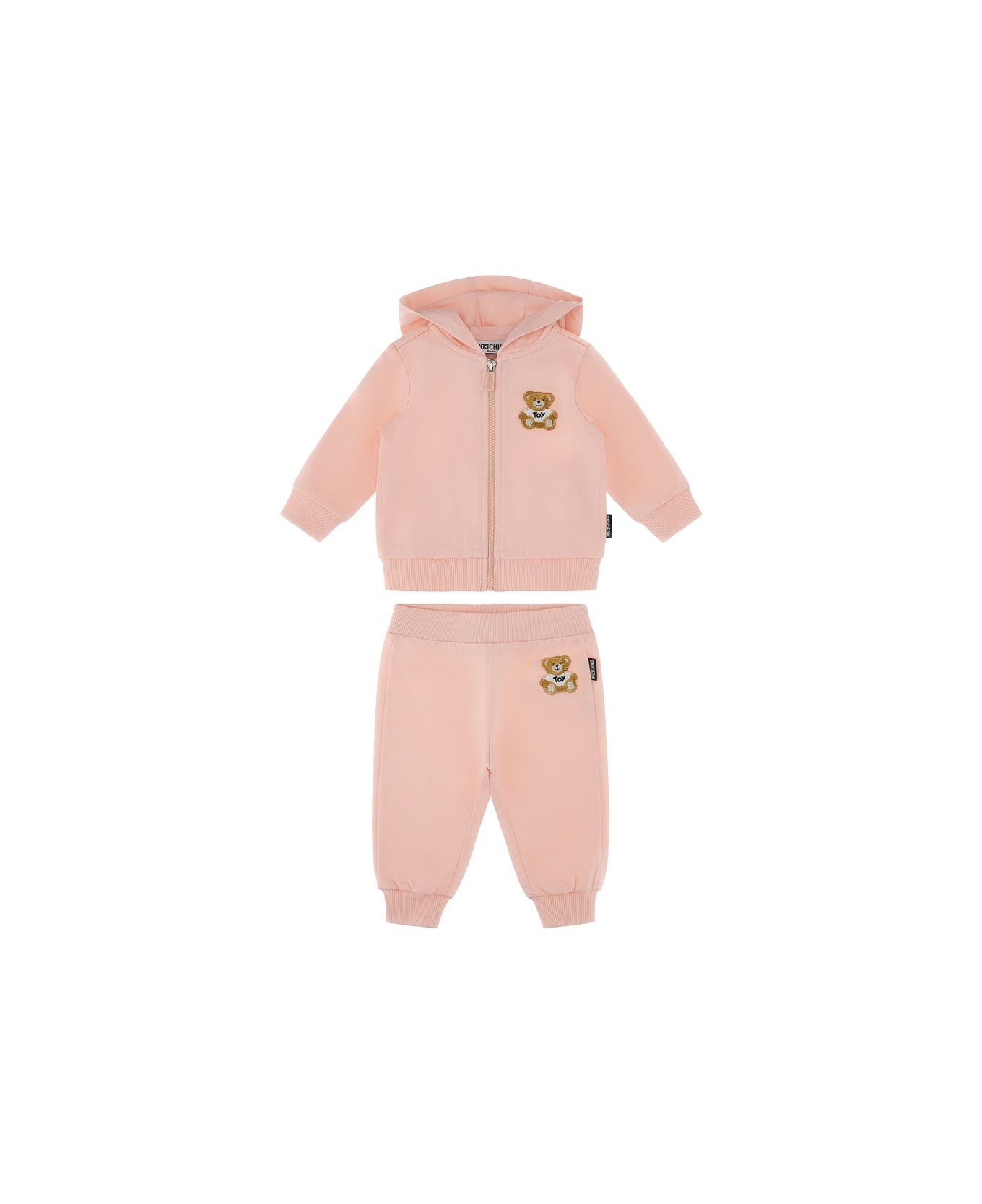 Moschino Sweatpants Set With Sweatshirt - PINK