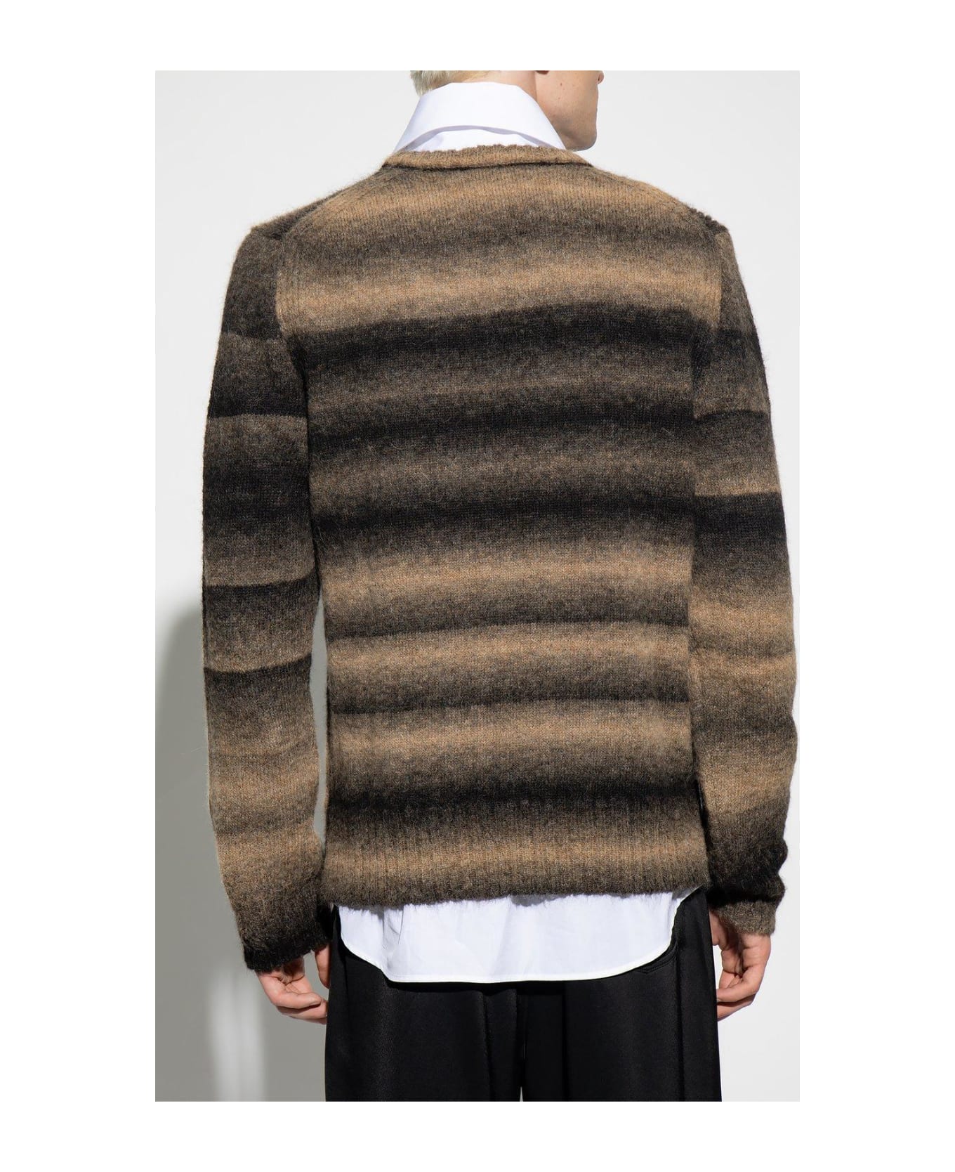 Paul Smith Striped Sweater - Cammello nero