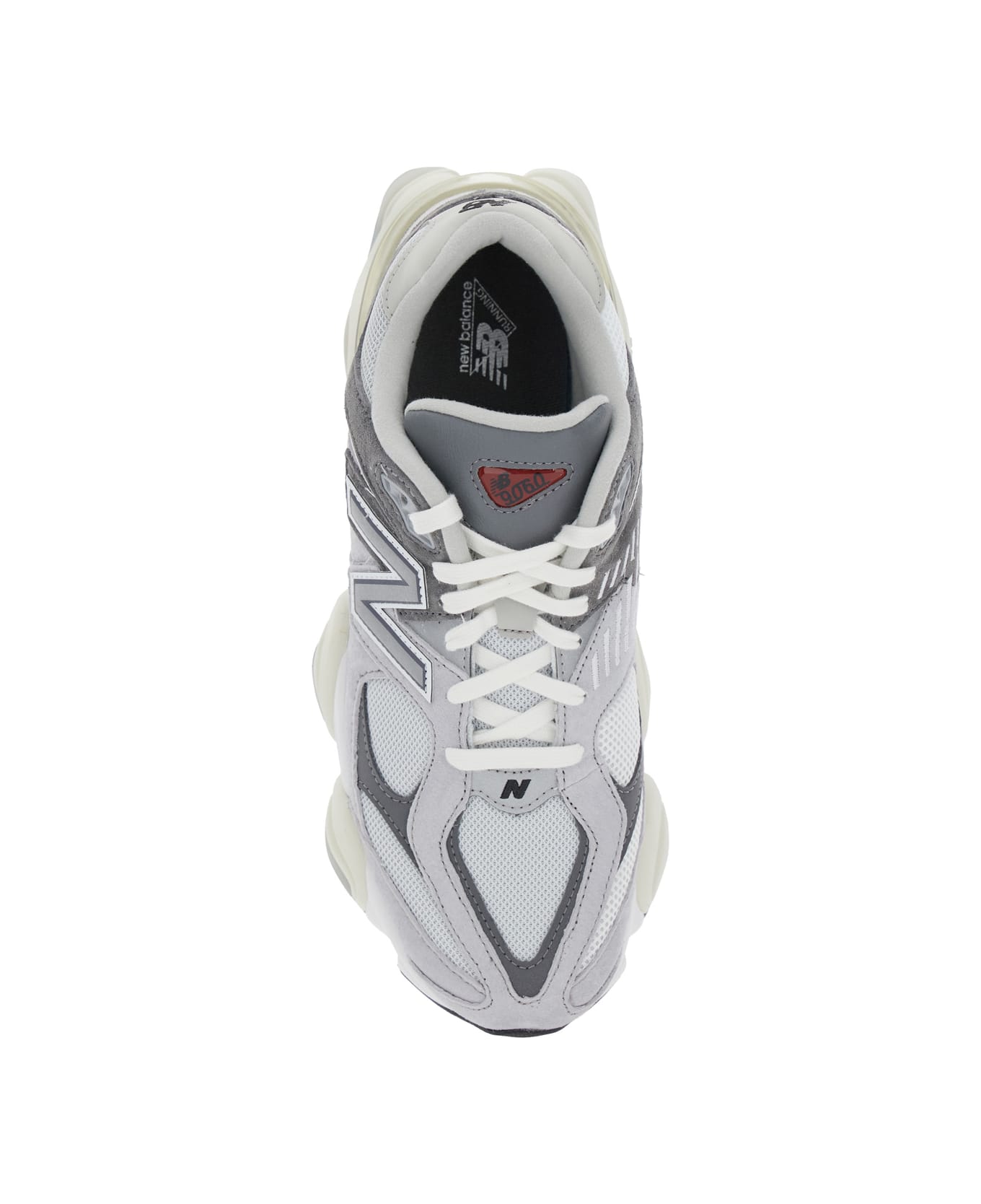 New Balance Grey Low Top Sneakers With Logo Detail On The Side In Suede And Tech Fabric Man - Grey