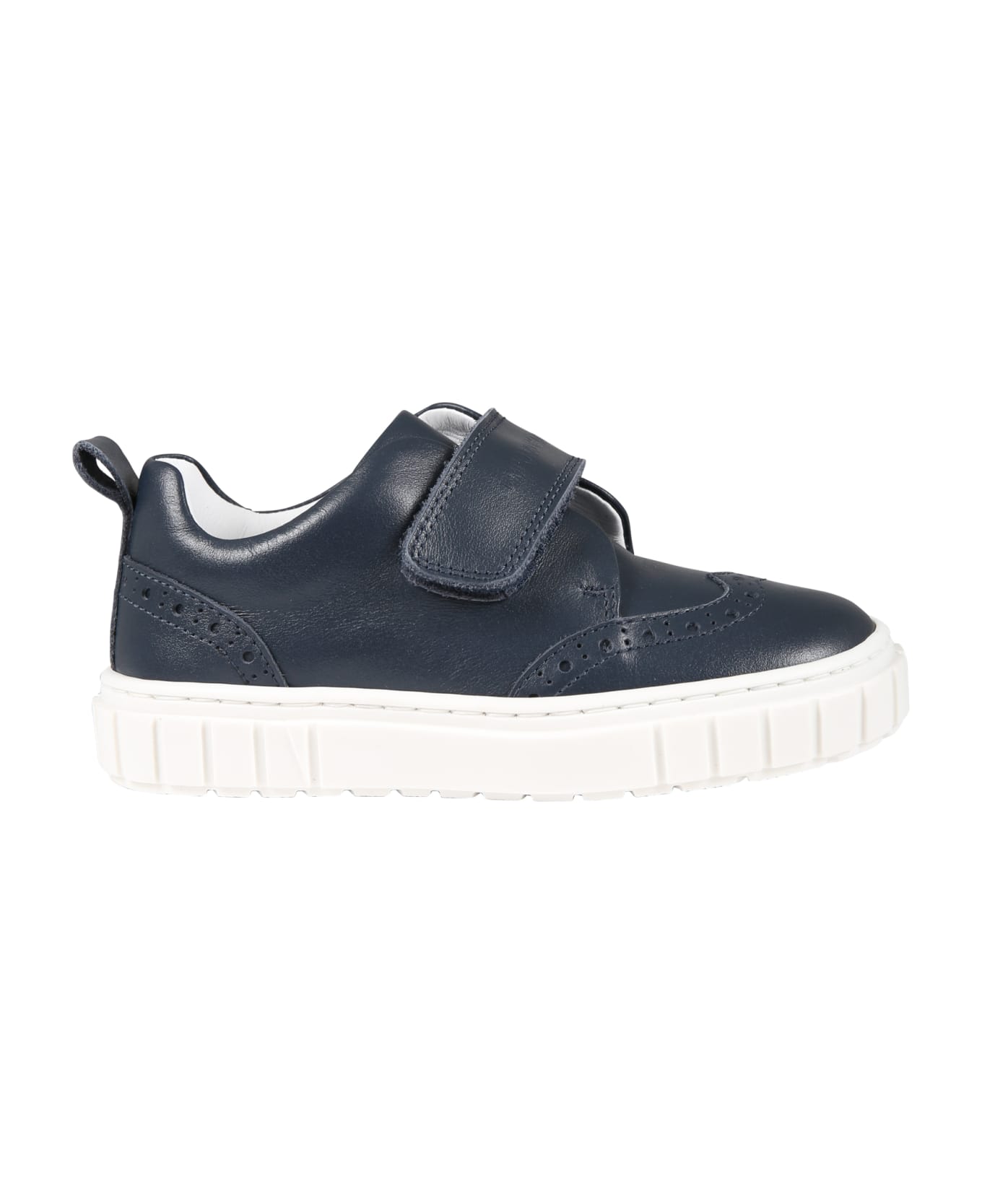 Emporio Armani Blue Sneakers For Boy With Logo - Blue