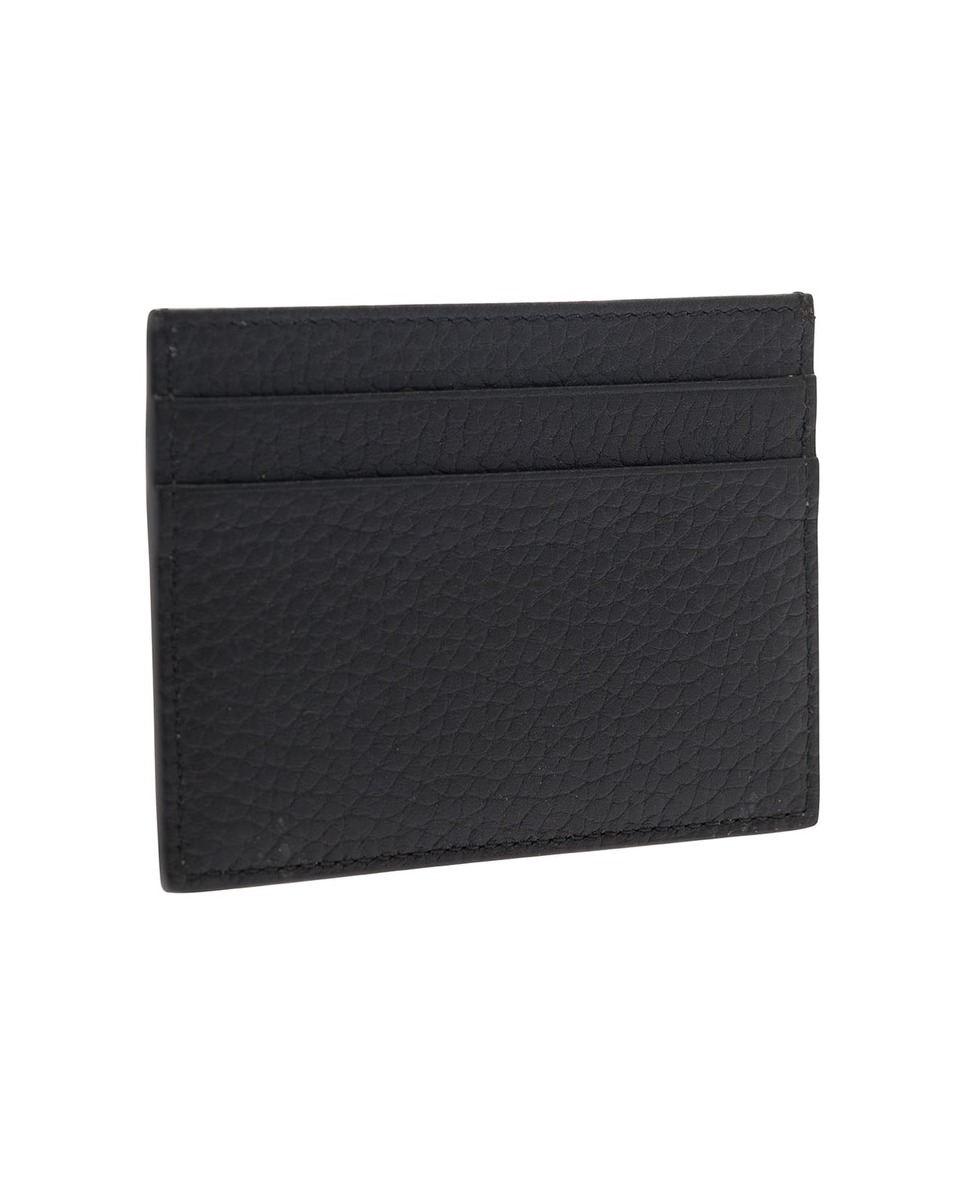 Dolce & Gabbana Black Card-holder With Quilted Logo In Leather Man - Black 財布