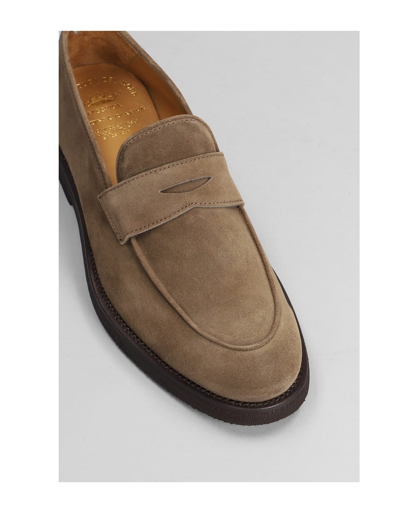 Officine Creative Opera Flexi Loafers In Leather Color Suede - leather color