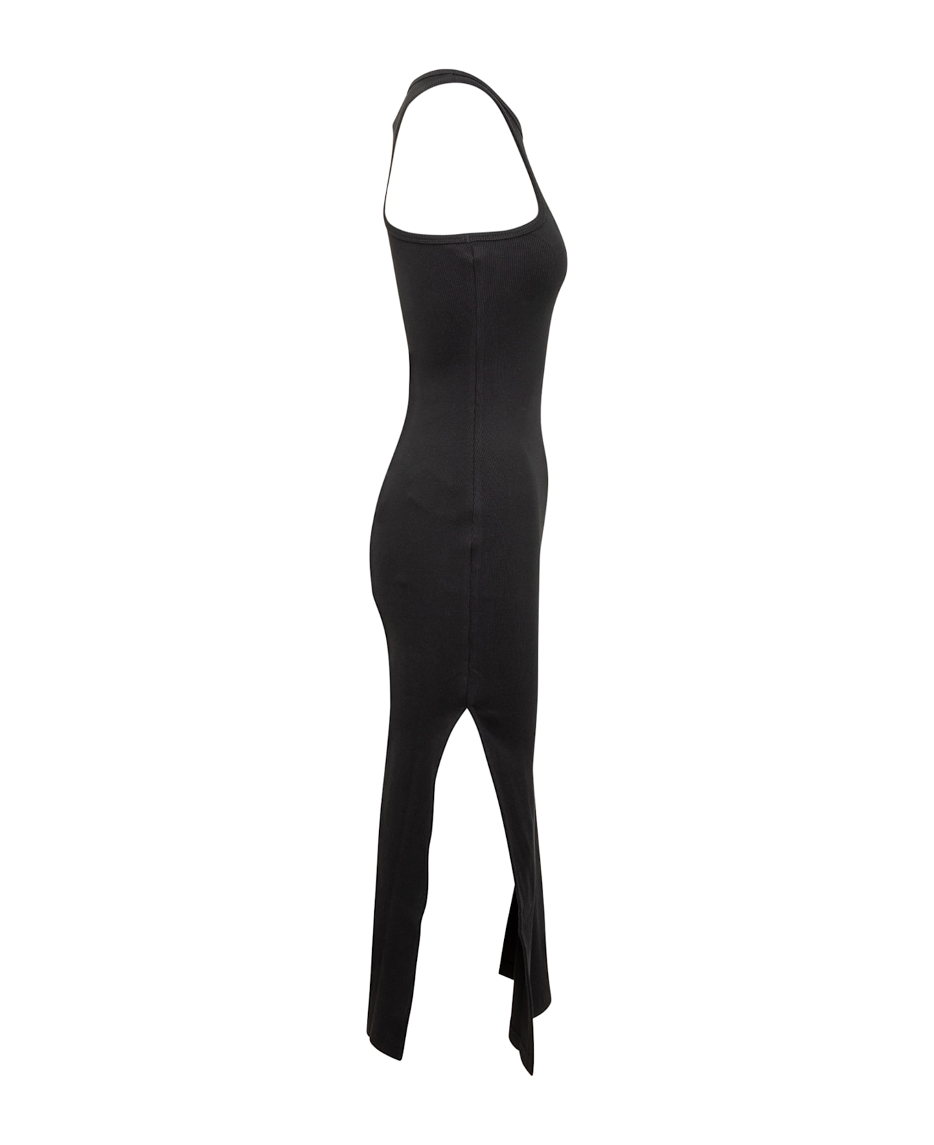 Courrèges Scuba 90's Rib Dress - BLACK