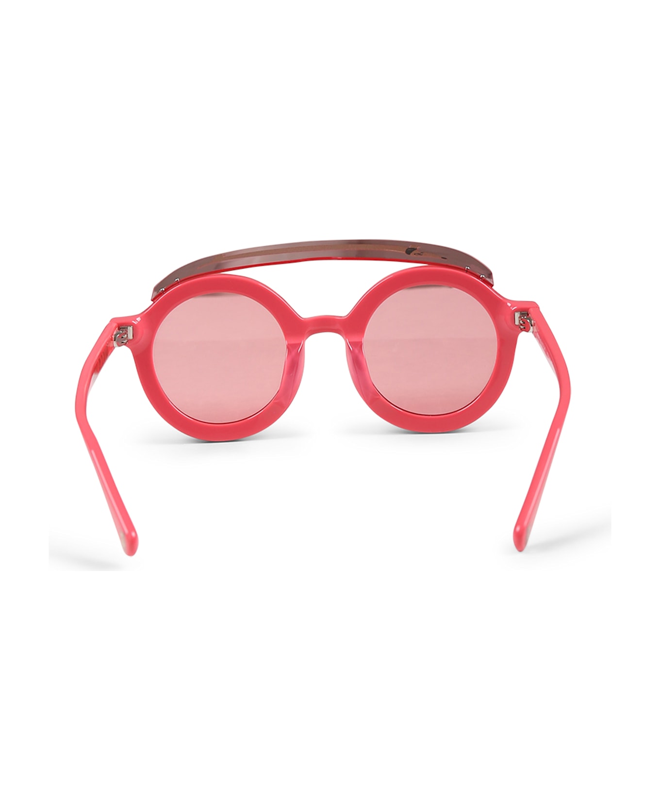 Mini Rodini Pink Sunglasses For Kids With Dachshund - Pink