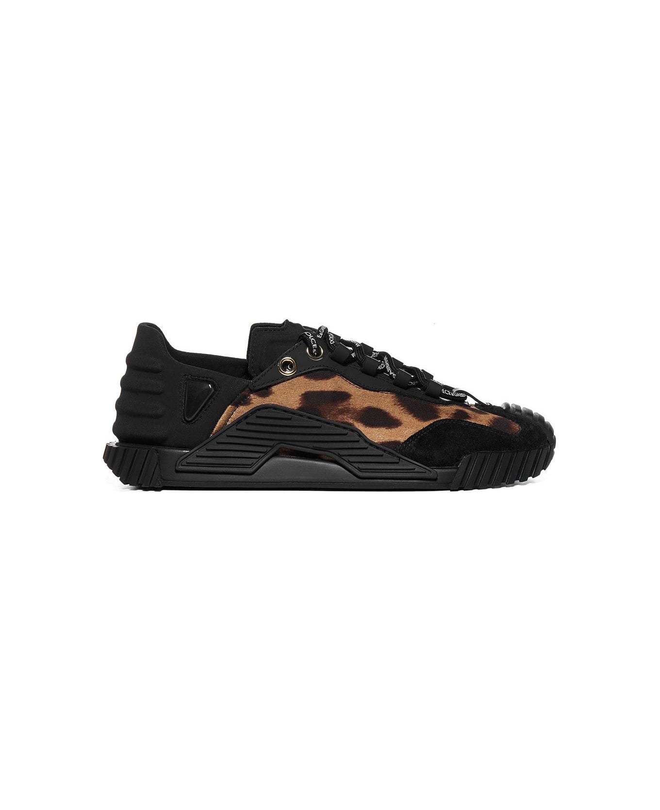 Dolce & Gabbana Ns1 Sneakers - Nero/leopardo