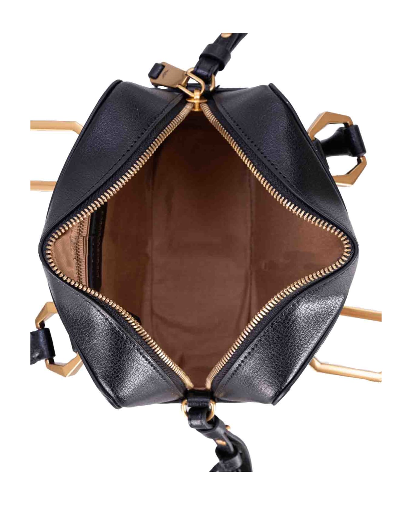 Emporio Armani Leather Bag - Black トートバッグ